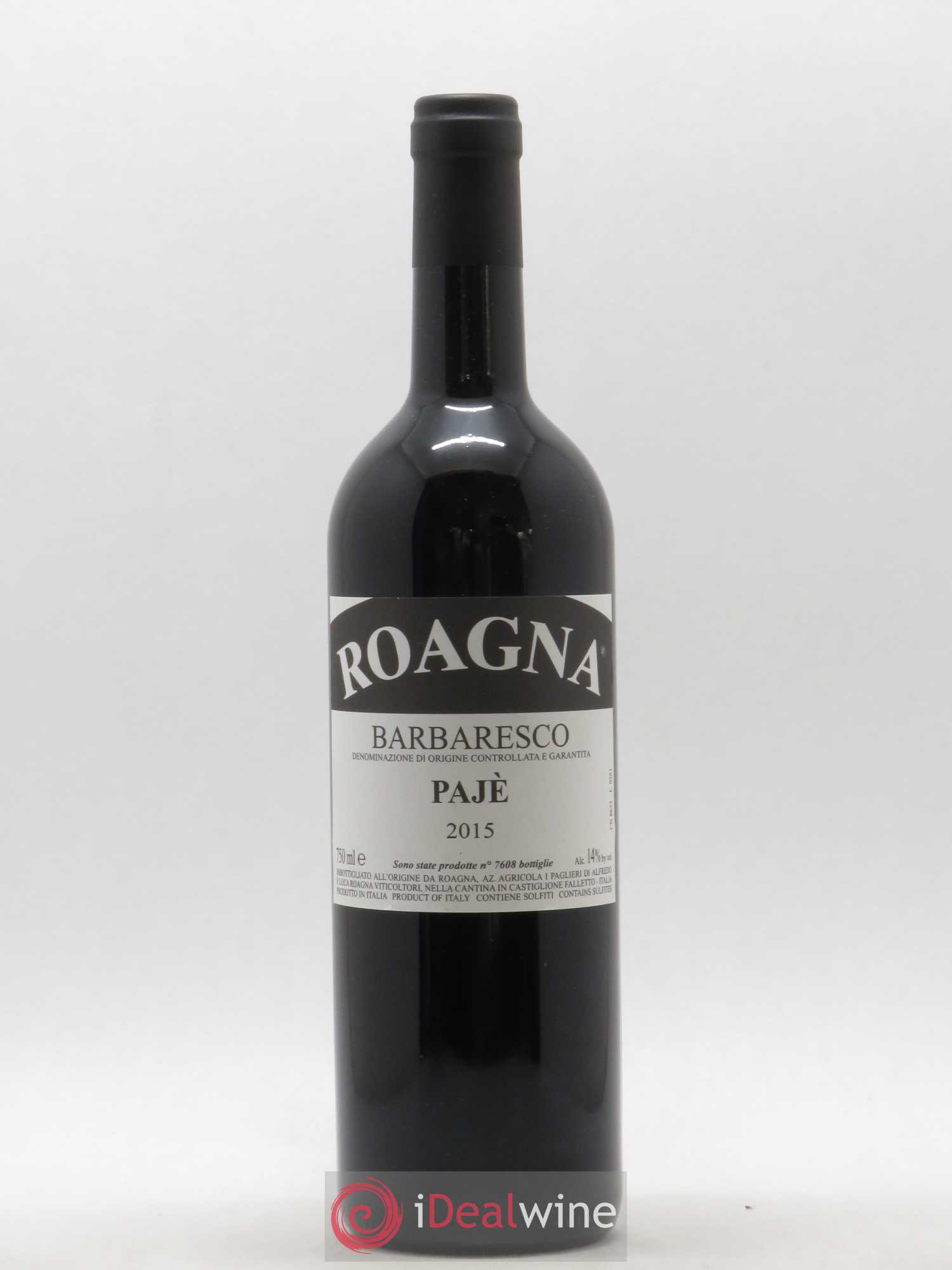Barbaresco DOCG Pajè Roagna 2015 - Lot de 1 bouteille - 0