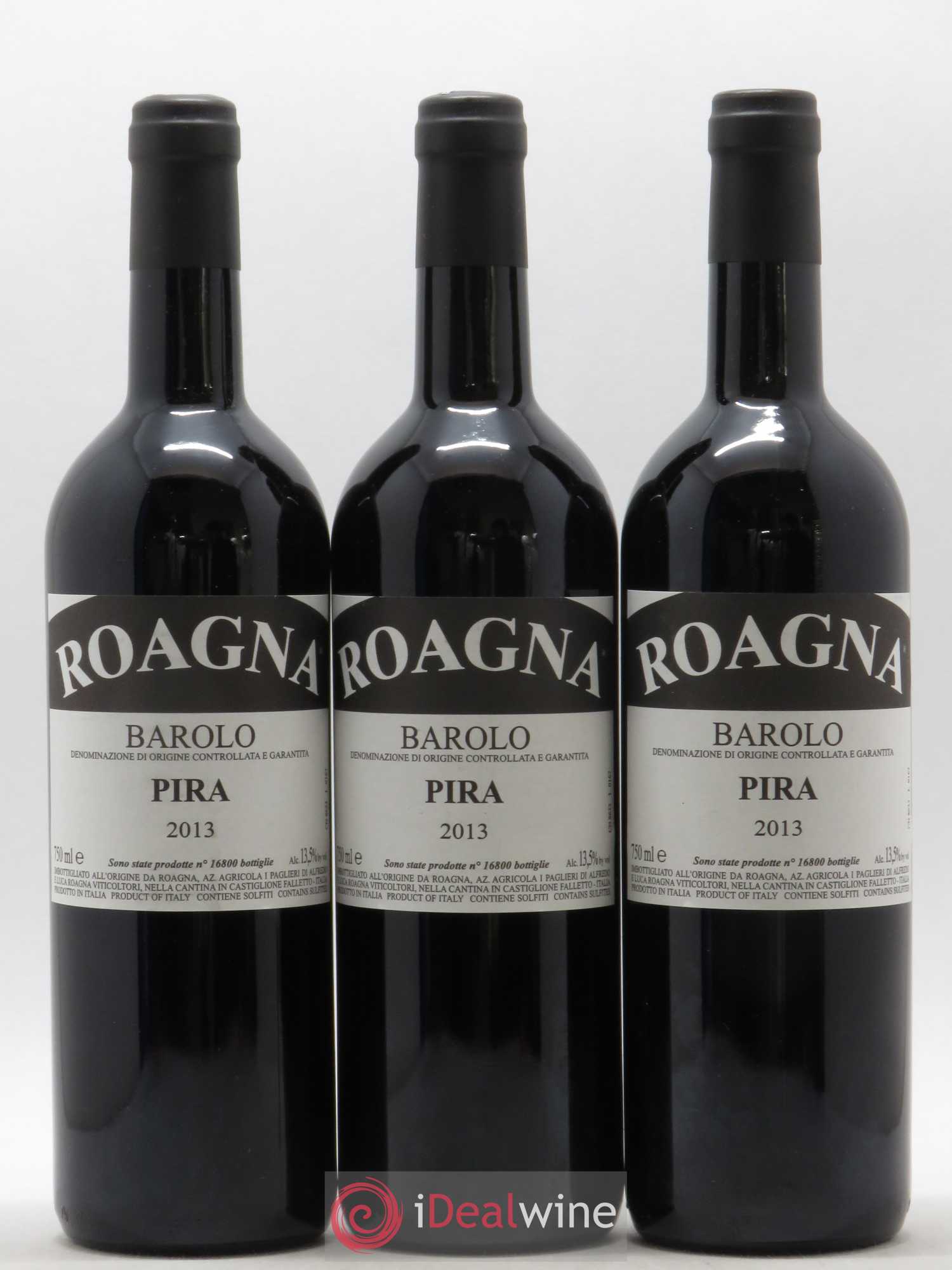 Barolo DOCG Pira Roagna 2013 - Lot de 3 bouteilles - 0