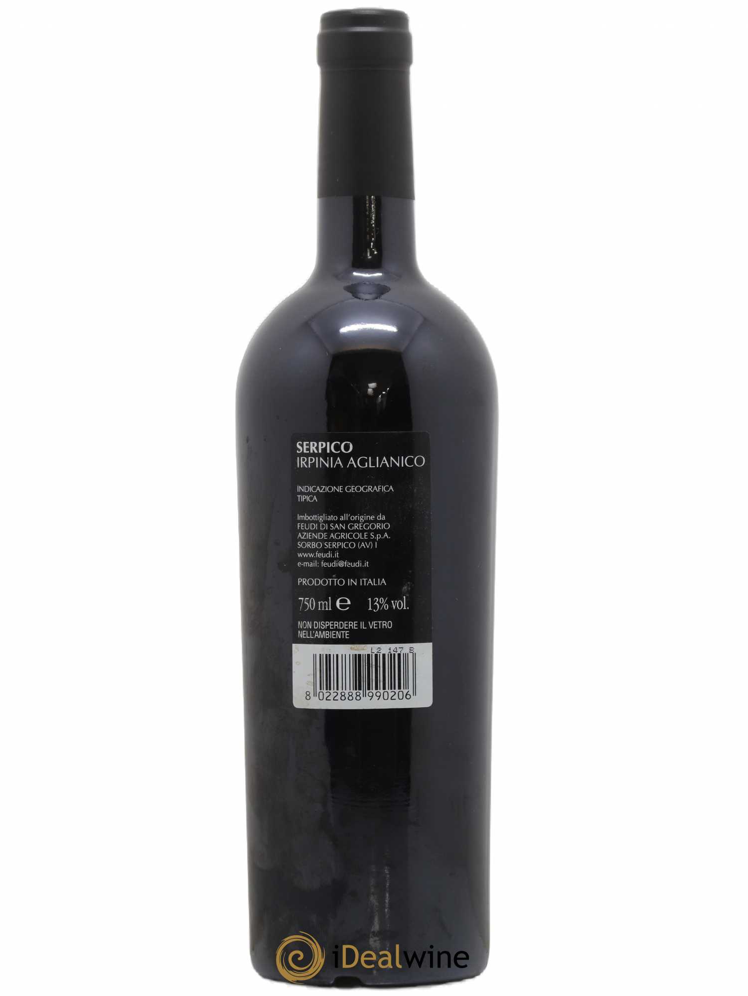Italie Serpico Irpinia Aglianico Feudi San Gregorio 2000 - Posten von 1 Flasche - 1