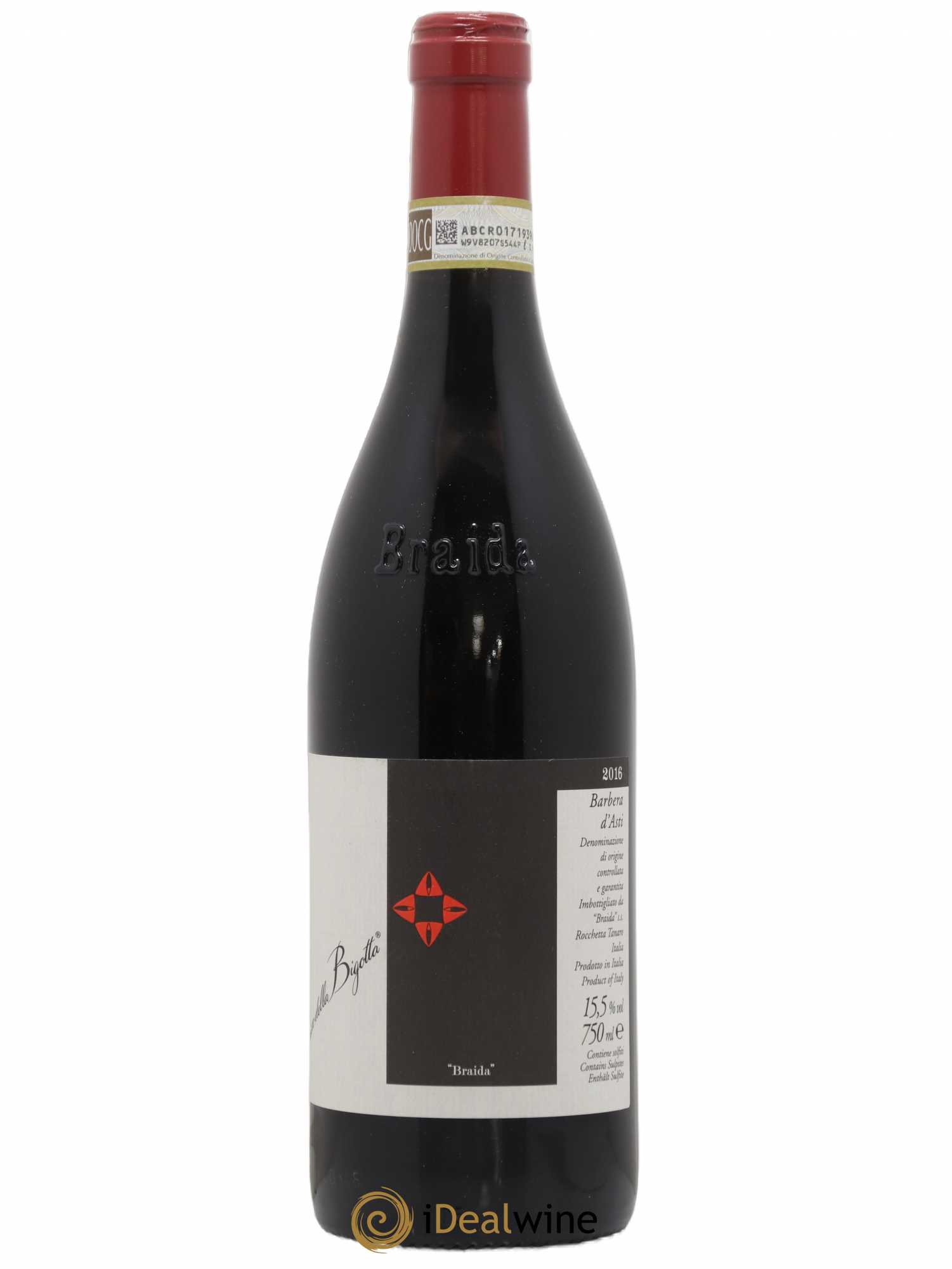 Italie Barbera d'Asti Bricco della Bigotta Braida 2016 - Lot de 1 bouteille - 0