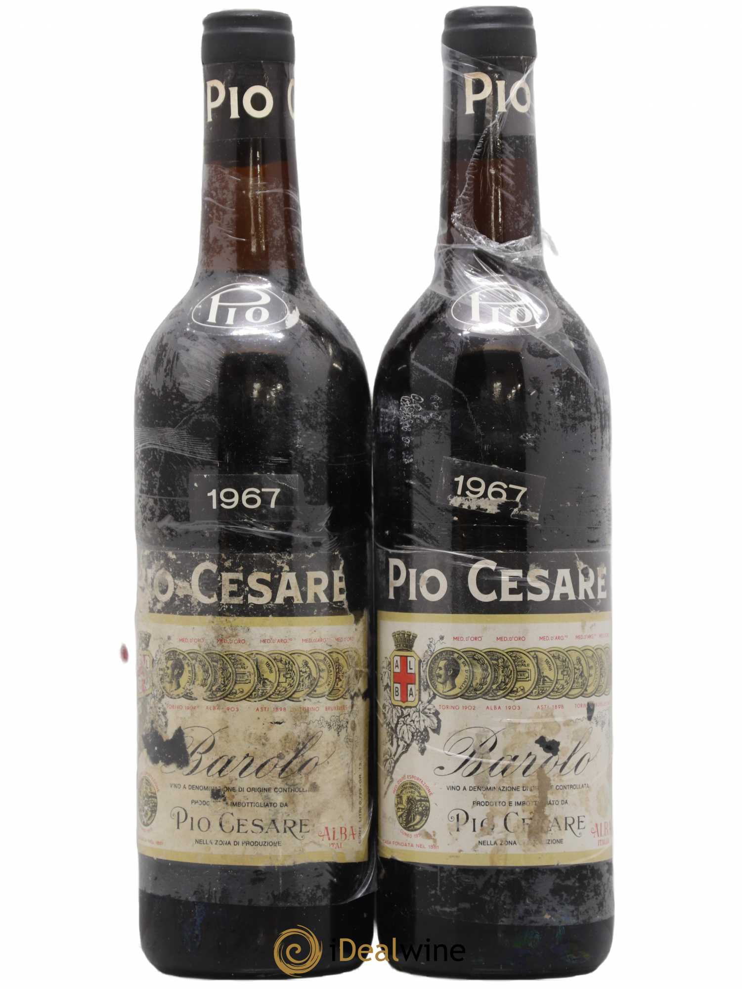Barolo DOCG Pio Cesare 1967 - Lot de 2 bouteilles - 0