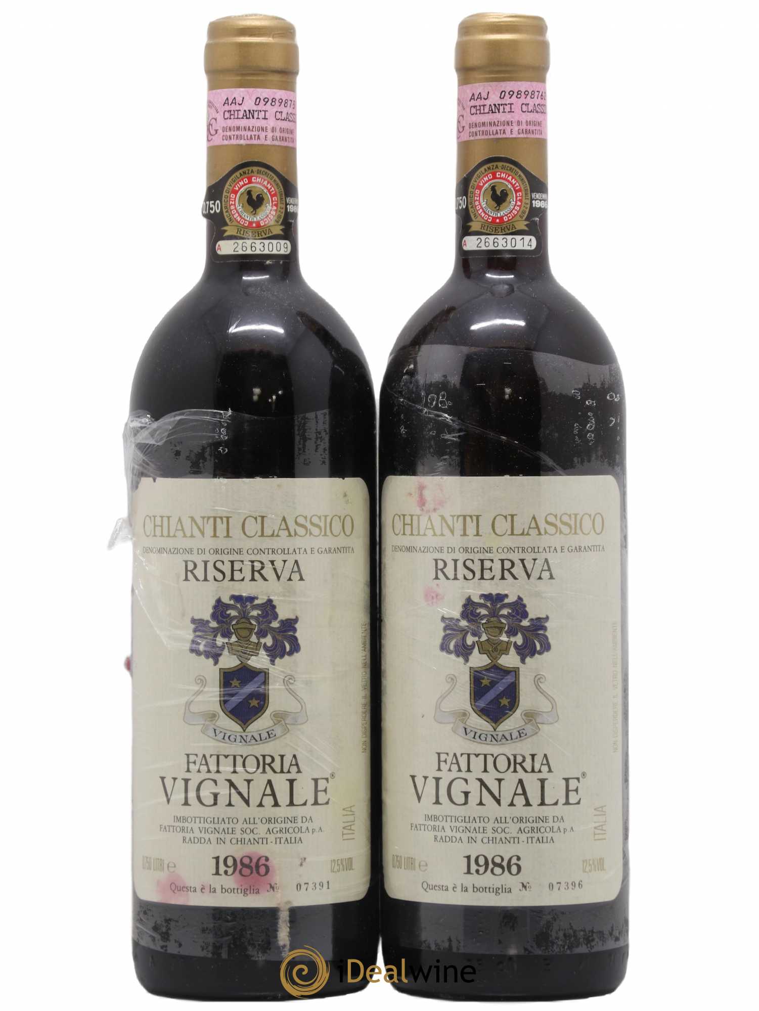 Chianti Classico DOCG Riserva Fattoria Vignale 1986 - Posten von 2 Flaschen - 0