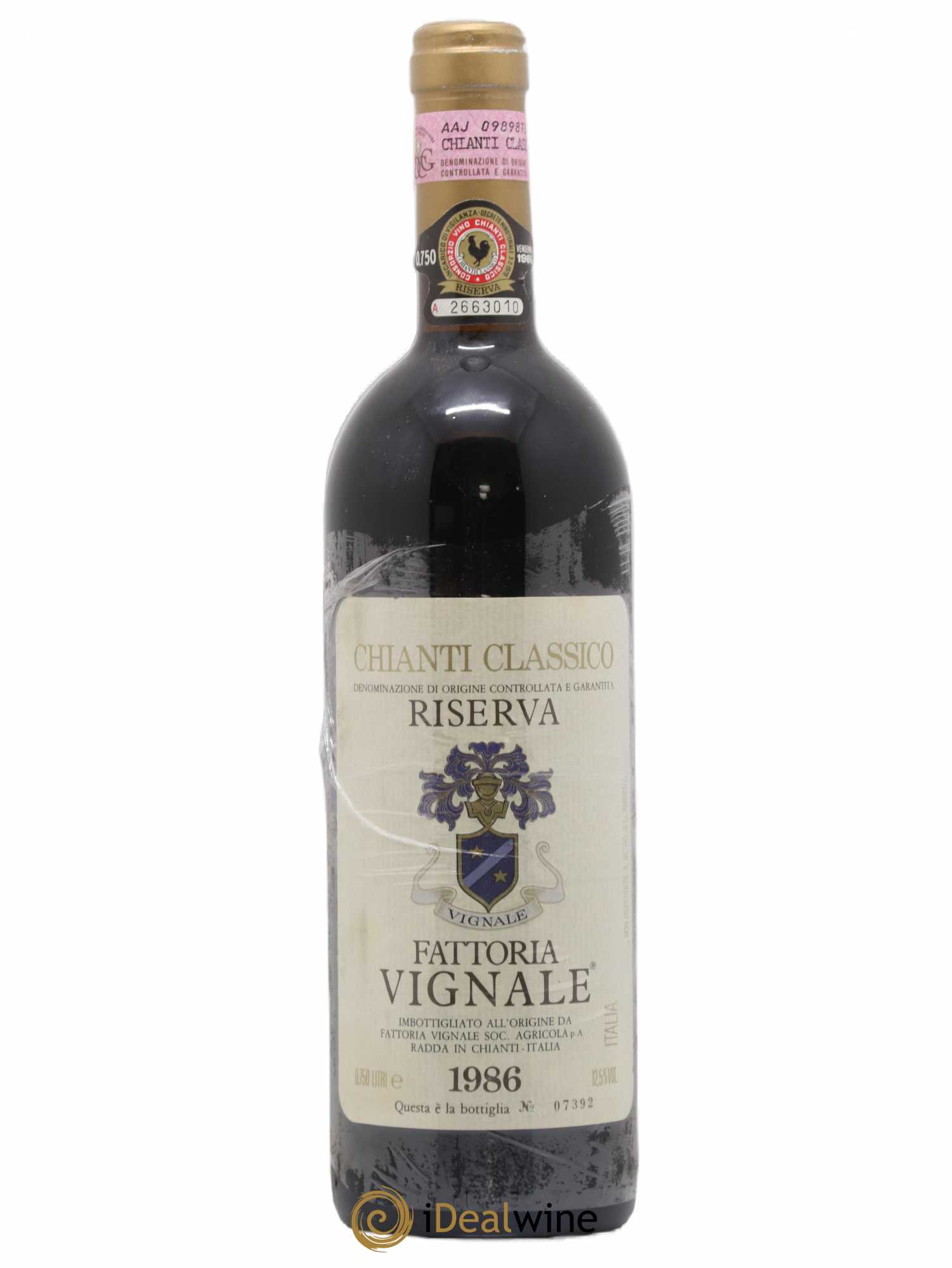 Chianti Classico DOCG Riserva Fattoria Vignale 1986 - Lotto di 1 bottiglia - 0
