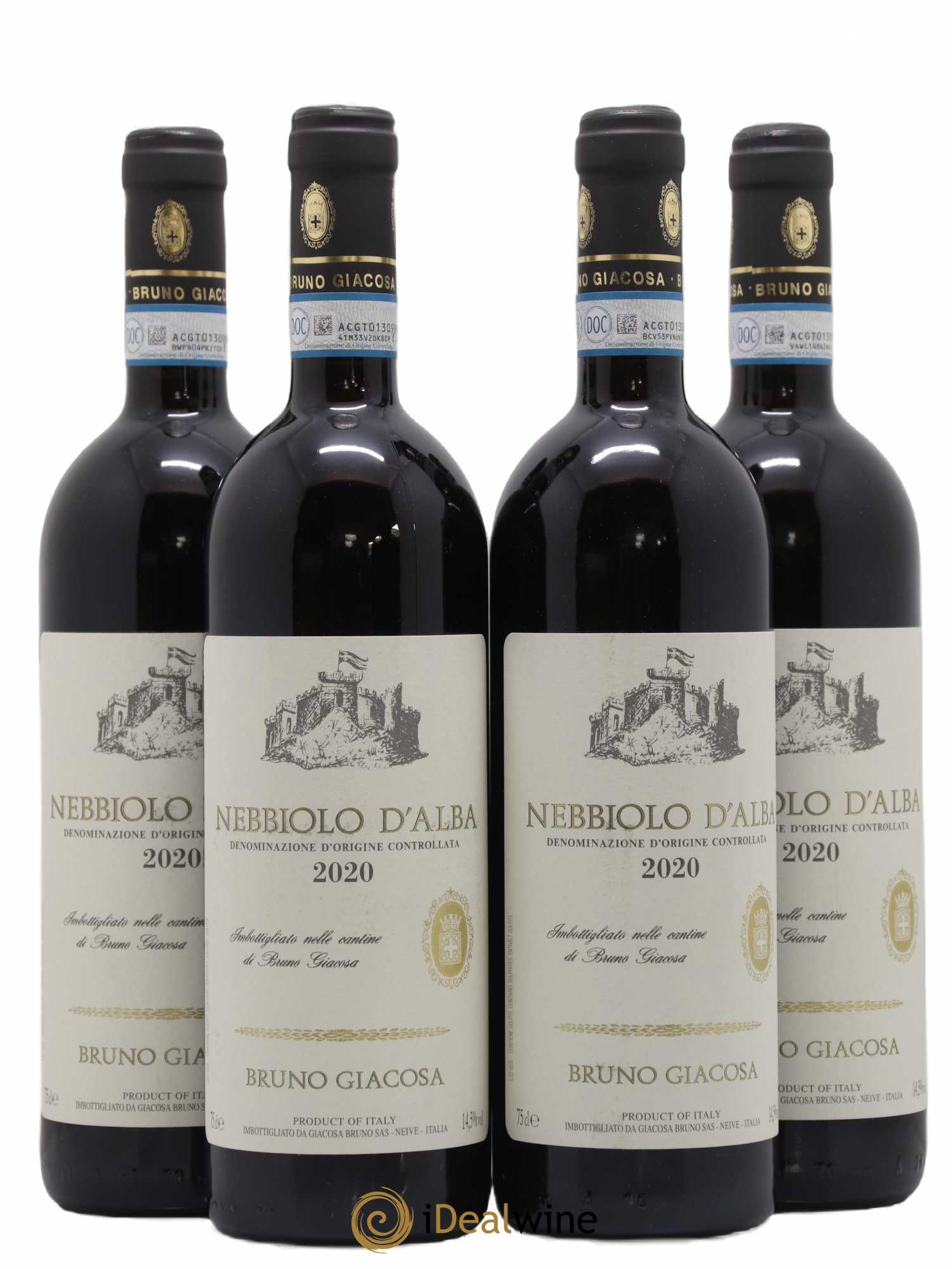 Nebbiolo d'Alba DOC Casa Vinicola Bruno Giacosa 2020 - Lot de 4 bouteilles - 0