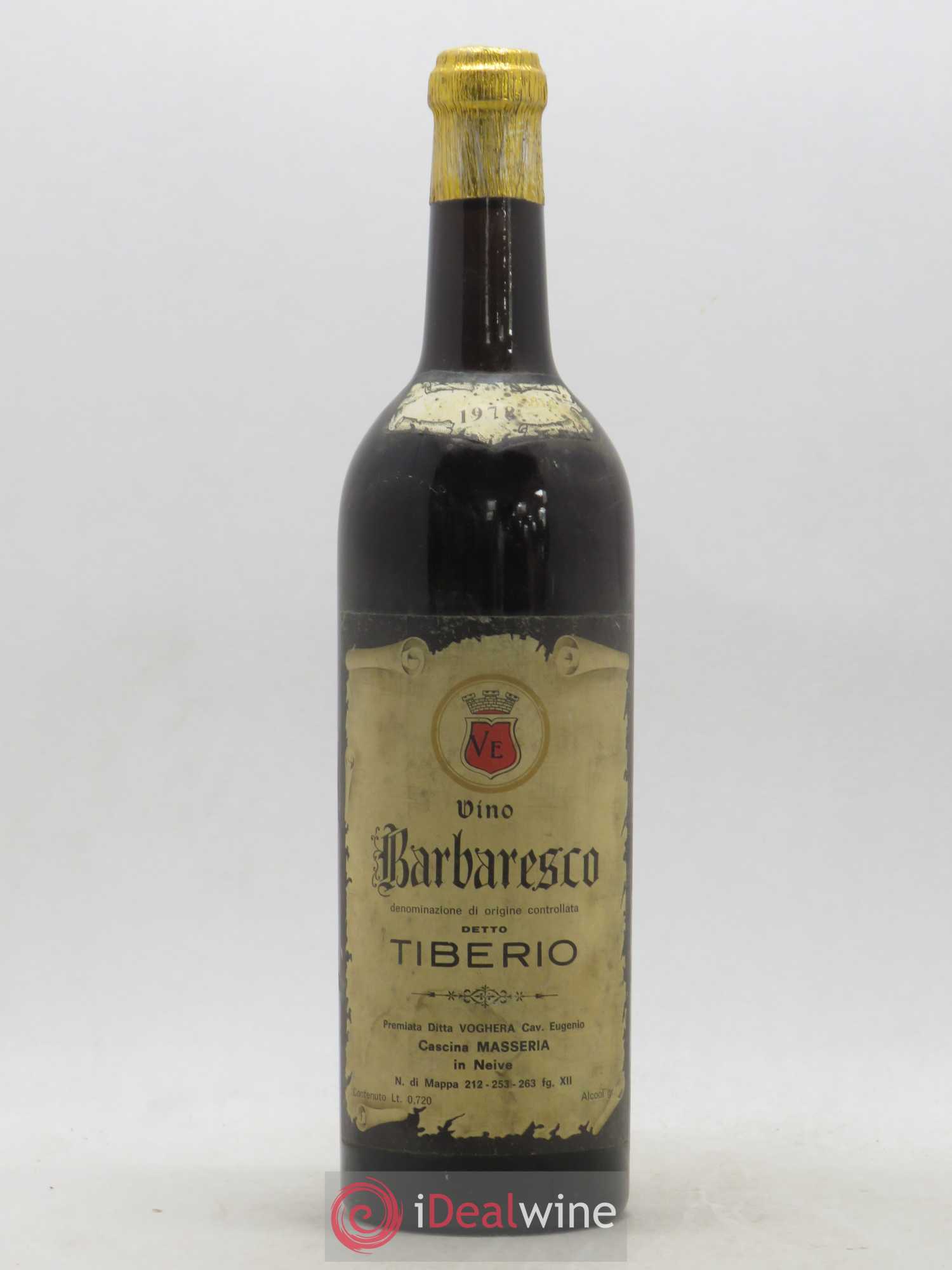 Barbaresco DOCG Cascina Masseria Detto Tiberio 1978 - Posten von 1 Flasche - 0