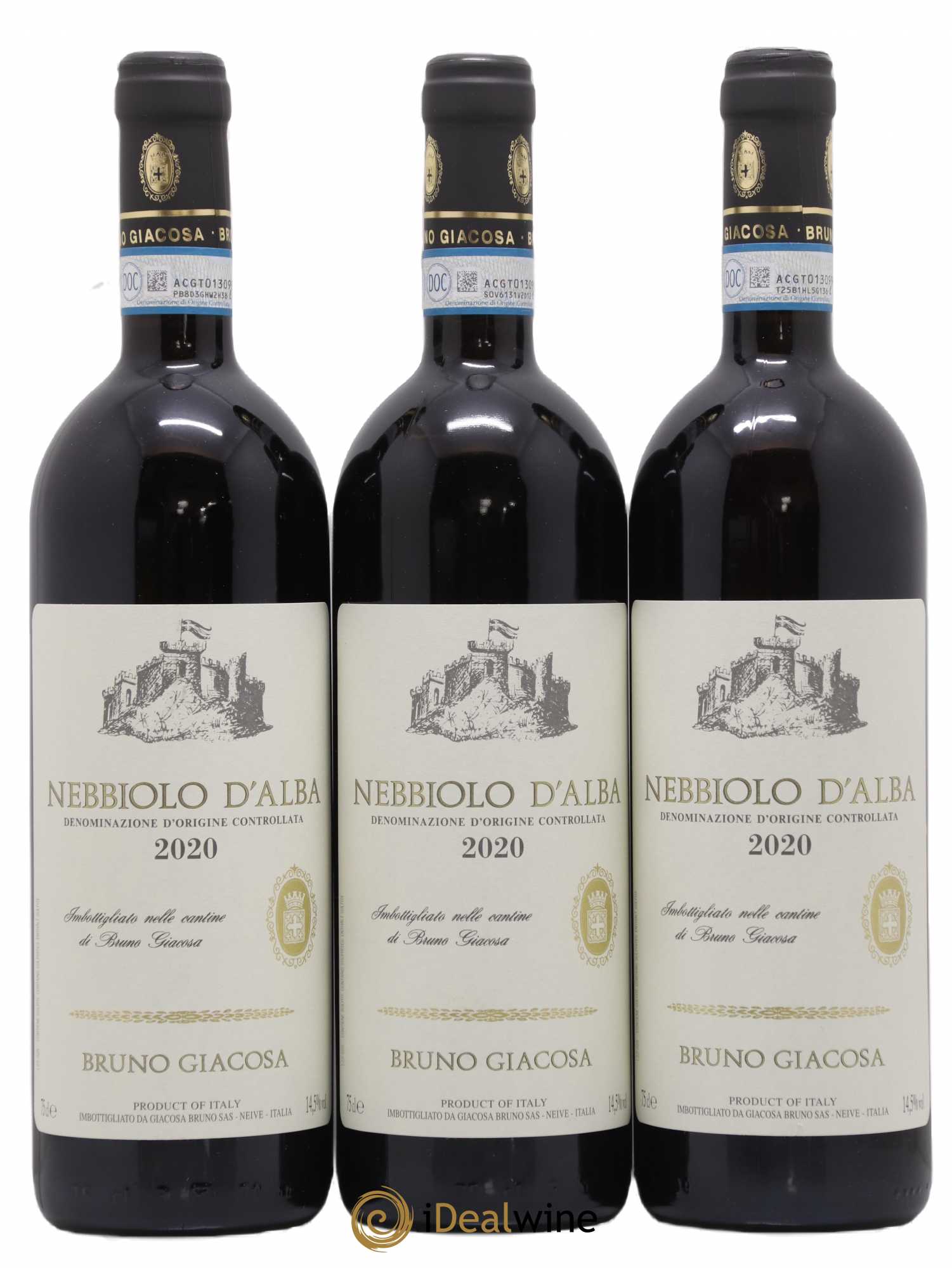 Nebbiolo d'Alba DOC Casa Vinicola Bruno Giacosa 2020 - Lot de 3 bouteilles - 0