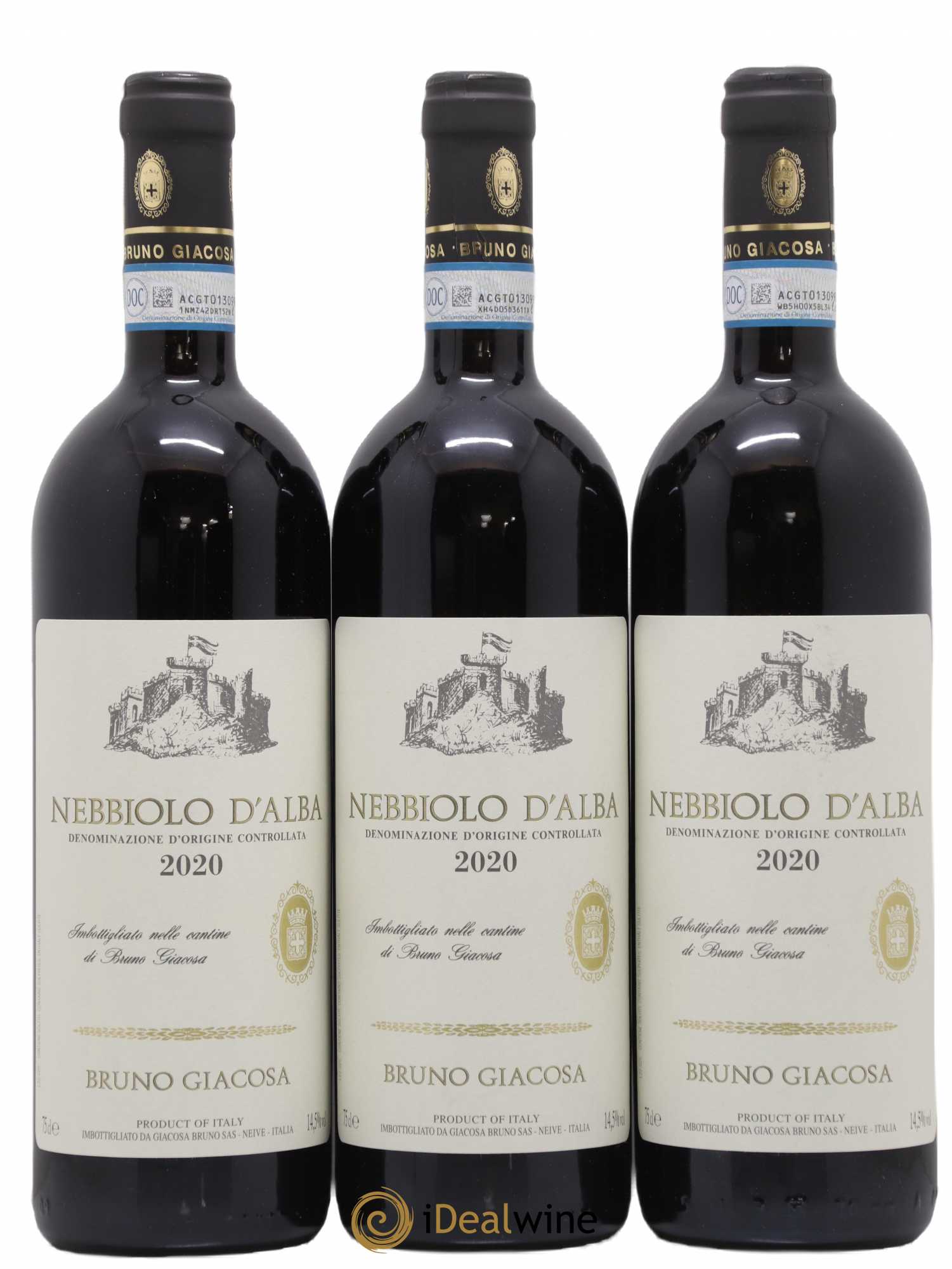 Nebbiolo d'Alba DOC Casa Vinicola Bruno Giacosa 2020 - Lot de 3 bouteilles - 0