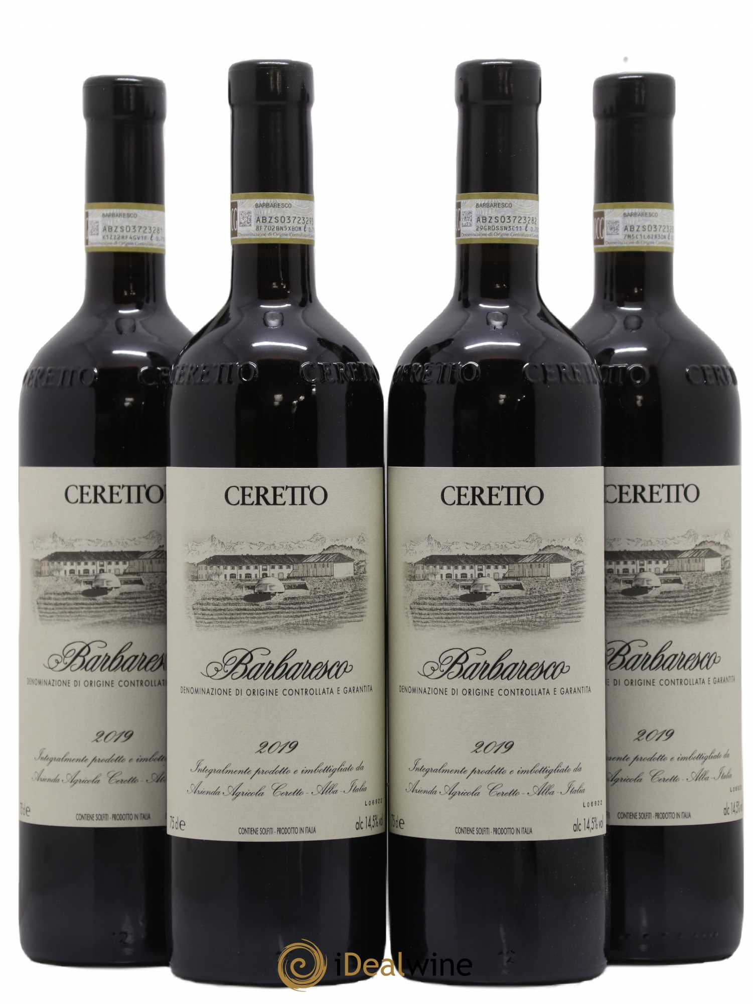 Barbaresco DOCG Ceretto 2019 - Lot de 4 bouteilles - 0