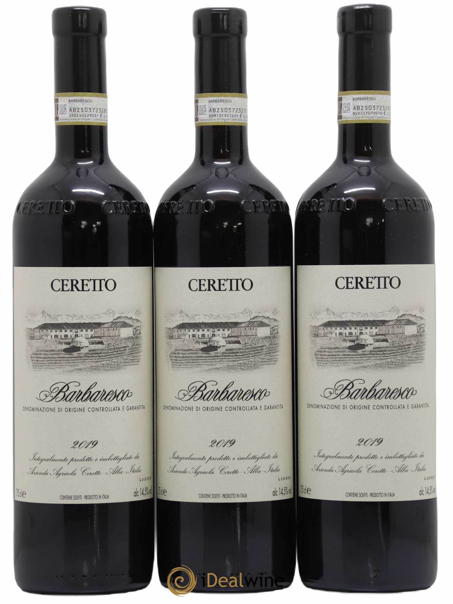 Barbaresco DOCG Ceretto 2019 - Lot de 3 bouteilles - 0