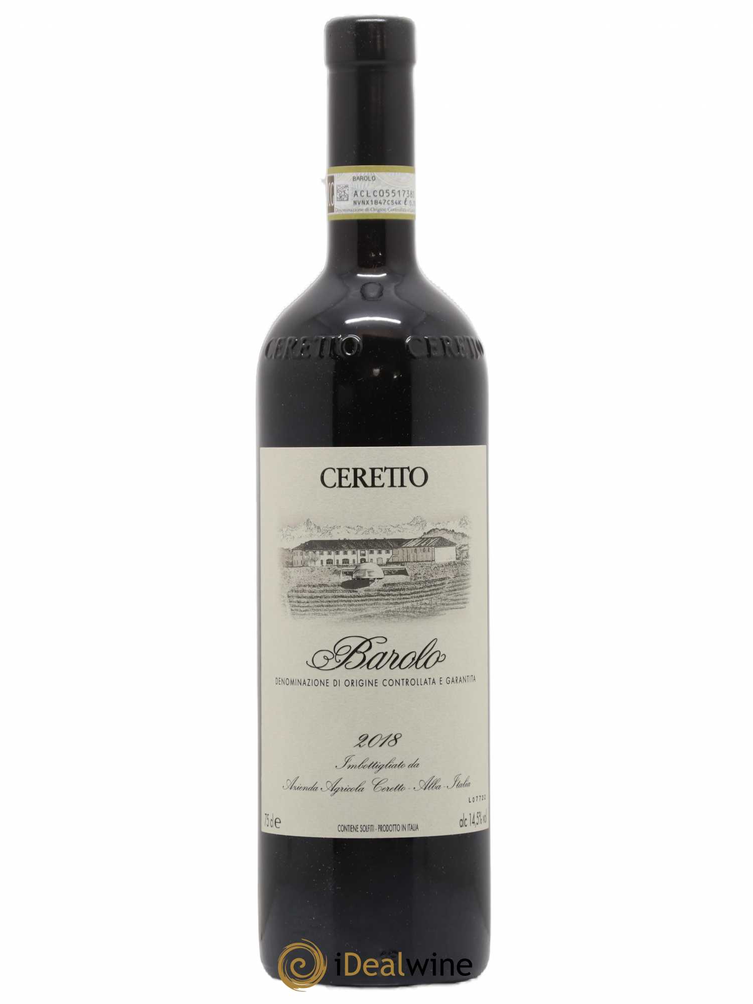 Barolo Ceretto 2018 - Lot de 1 bouteille - 0