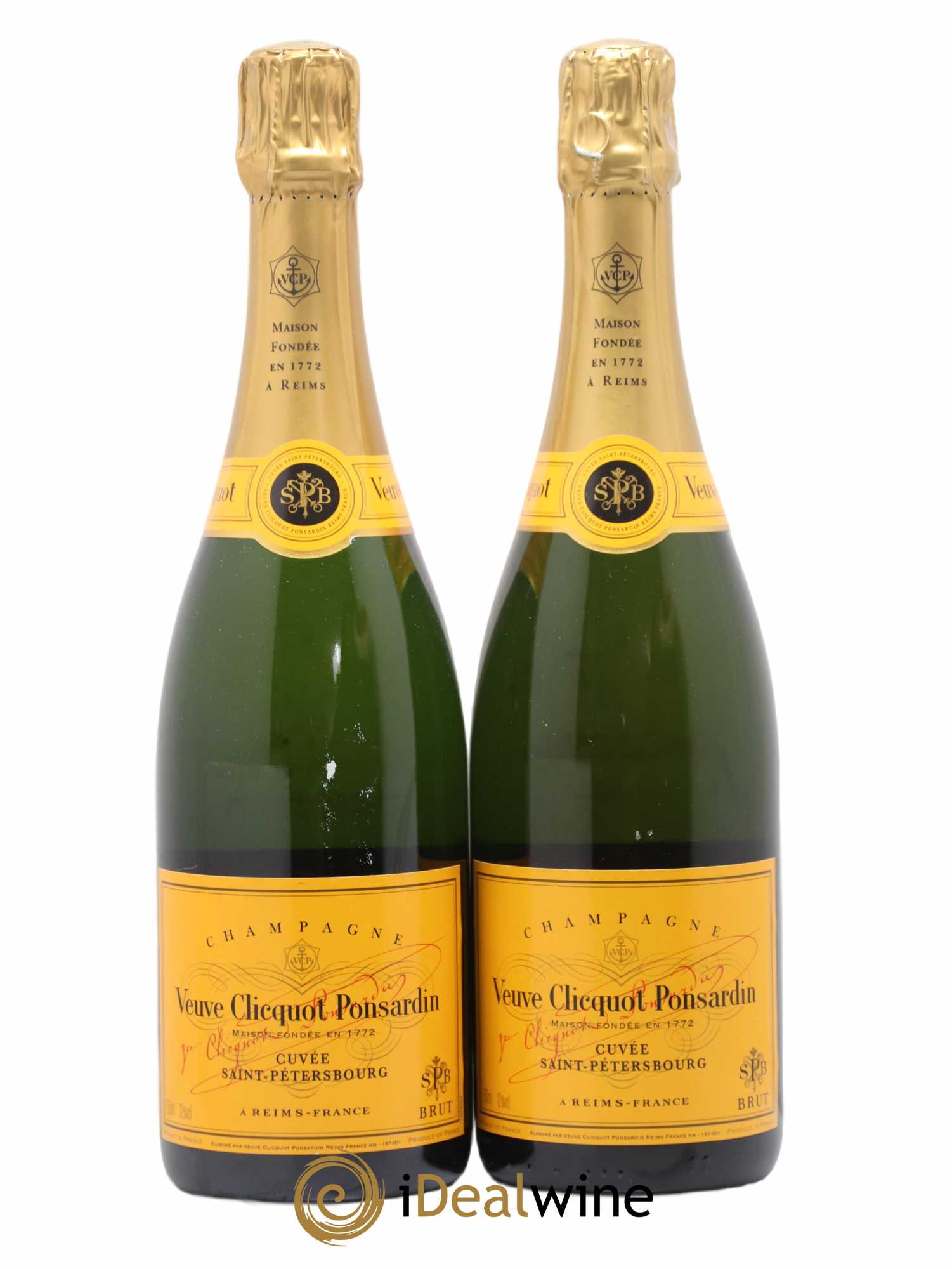 Champagne Cuvée Saint Petersbourg Veuve Clicquot - Posten von 2 Flaschen - 0