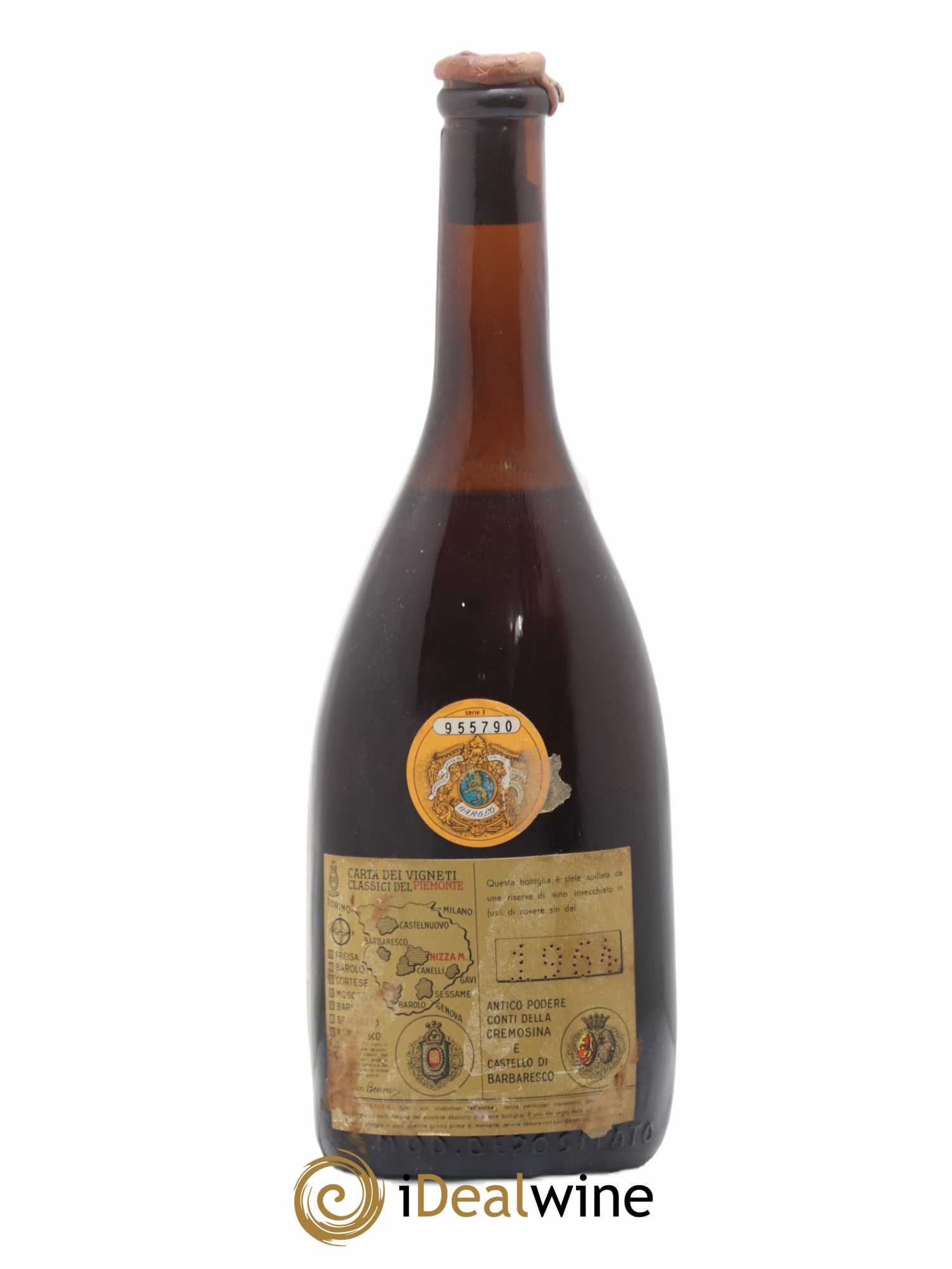 Barolo DOCG Conti Della Cremosina Bersano (sans prix de réserve) 1964 - Lotto di 1 bottiglia - 1