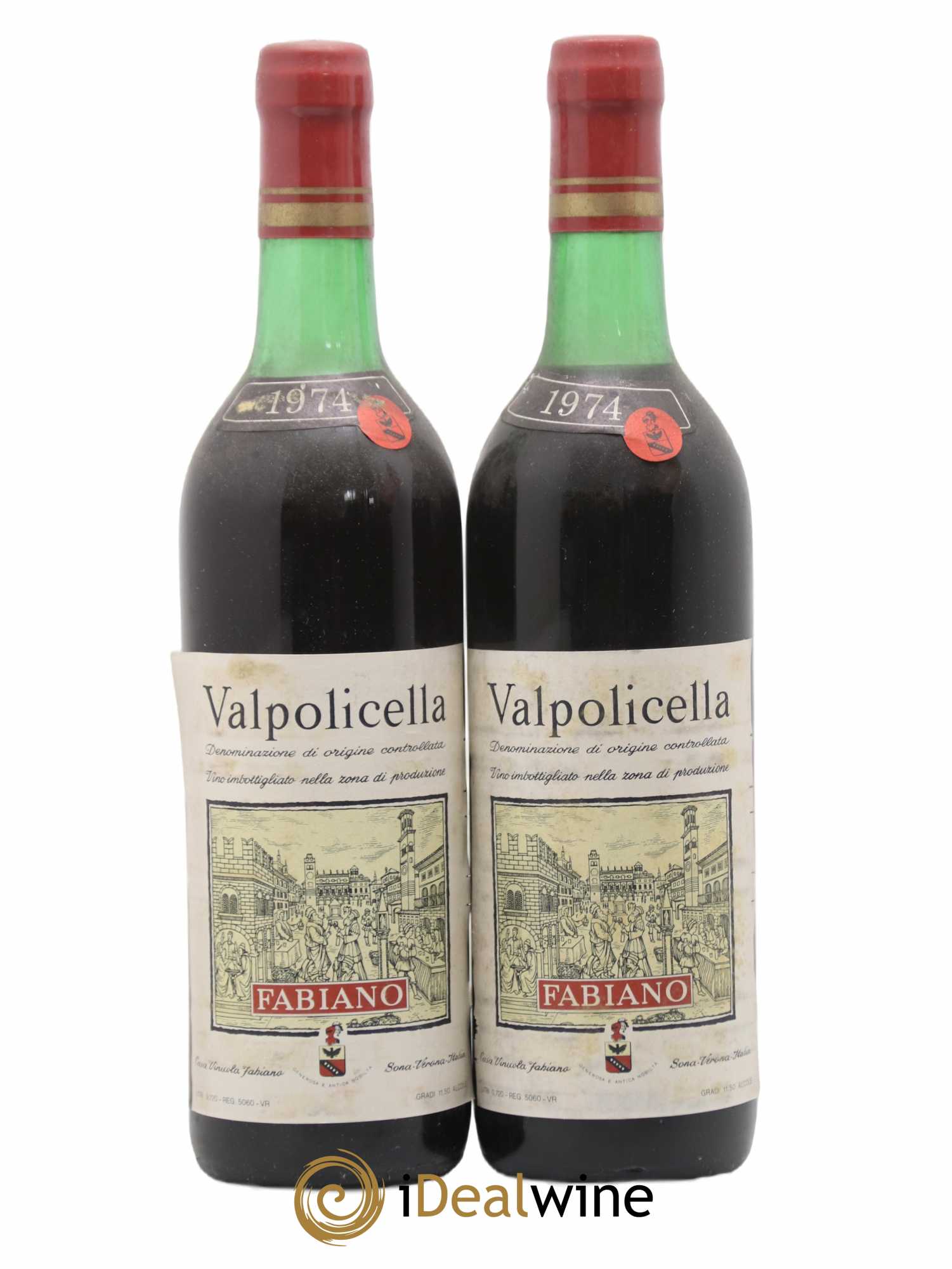 Valpolicella Classico DOC Fabiano 1974 - Lot de 2 bouteilles - 0