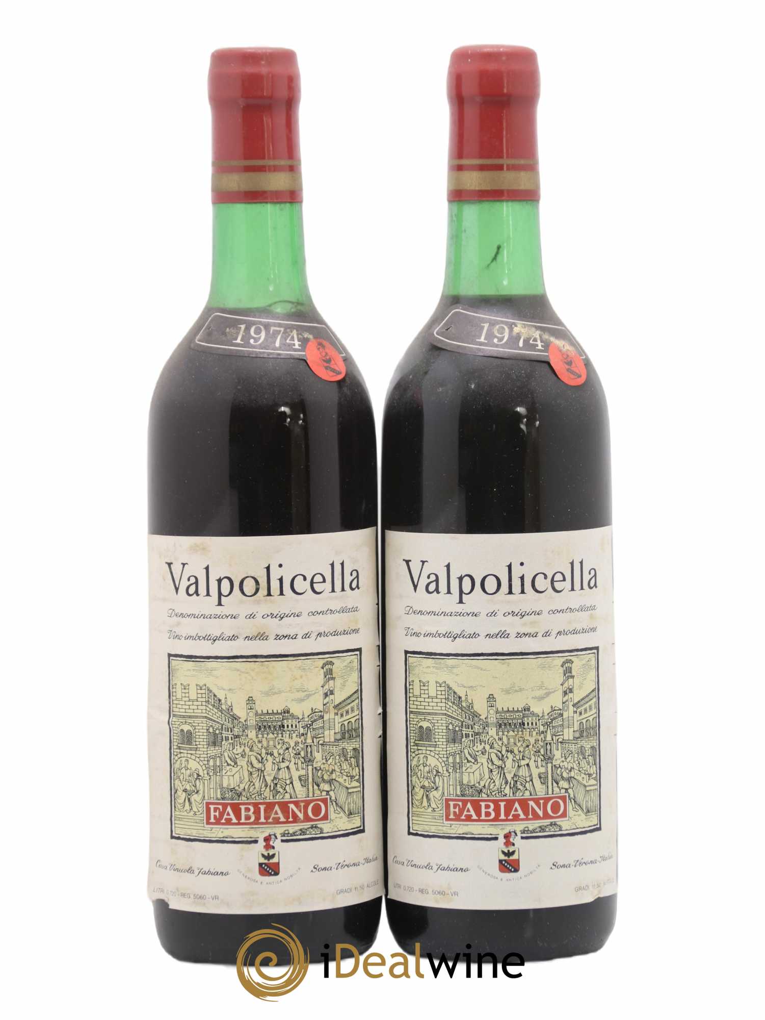 Valpolicella Classico DOC Fabiano 1974 - Lot de 2 bouteilles - 0