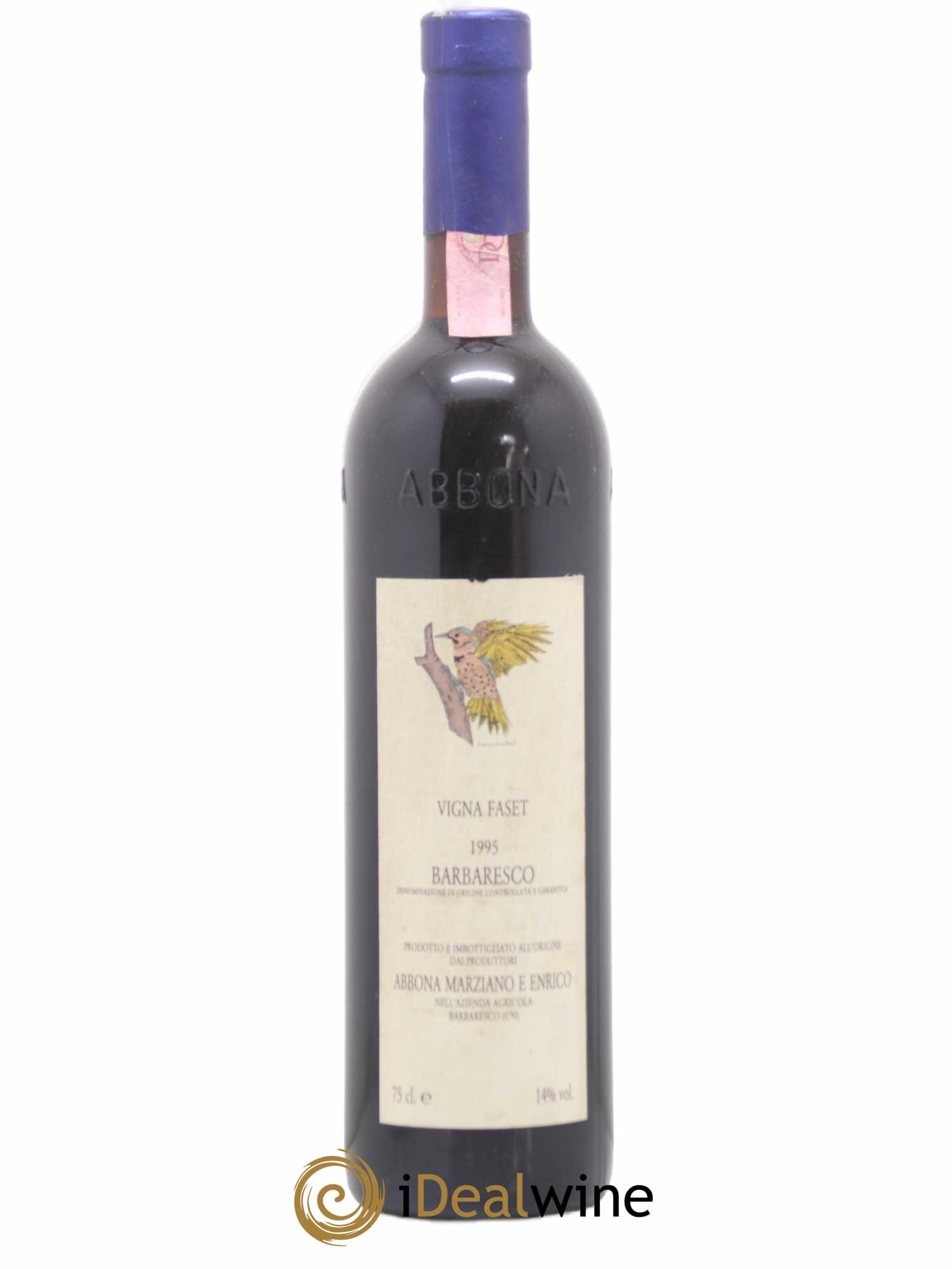 Barbaresco DOCG Vigna Faset Abbona Marziano 1995 - Posten von 1 Flasche - 0