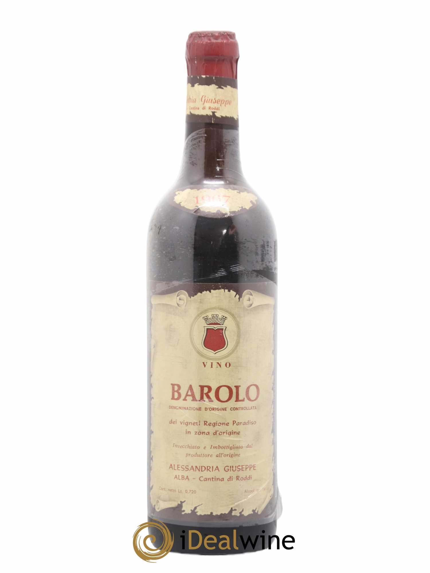Barolo Paradiso Alessandria Giuseppe 1967 - Posten von 1 Flasche - 0