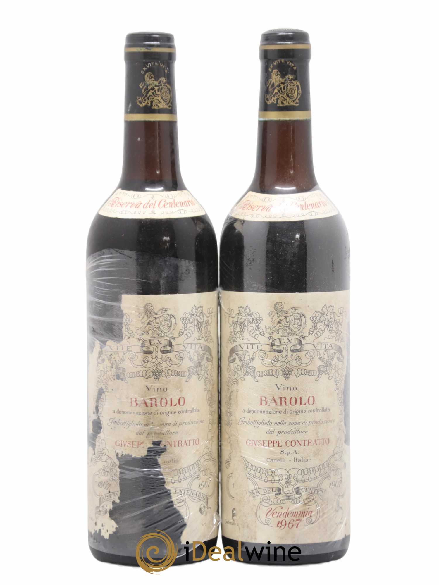 Barolo DOCG Riserva del Centenario Contratto Giuseppe 1967 - Lotto di 2 bottiglie - 0