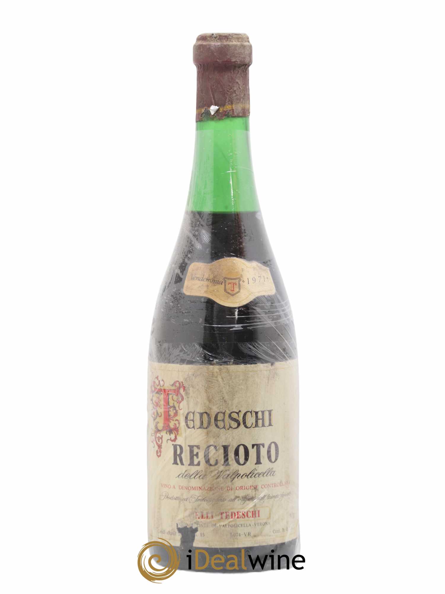 Italie Recioto della Valpollicella Tedeschi 1971 - Lot de 1 bouteille - 0