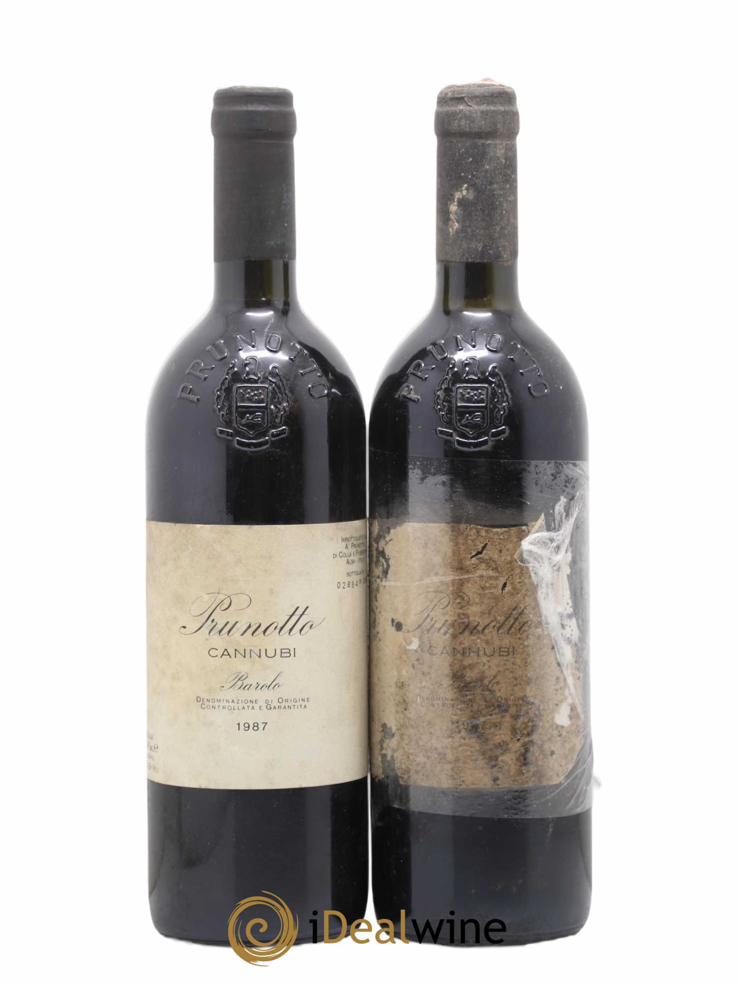 Barolo Cannubi Prunotto 1987 - Lot de 2 bouteilles - 0