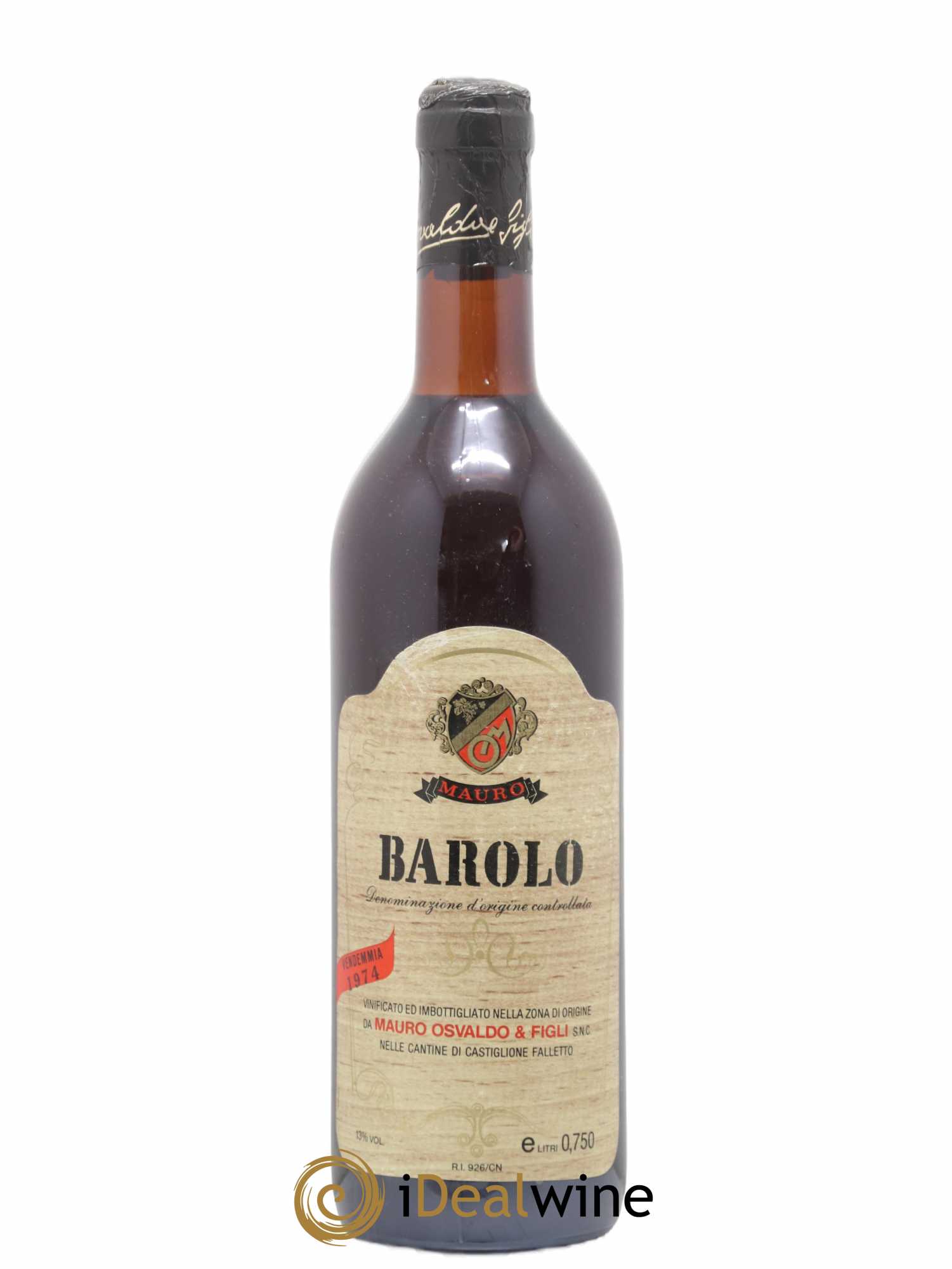 Barolo Mauro Osvaldo 1974 - Lot de 1 bouteille - 0