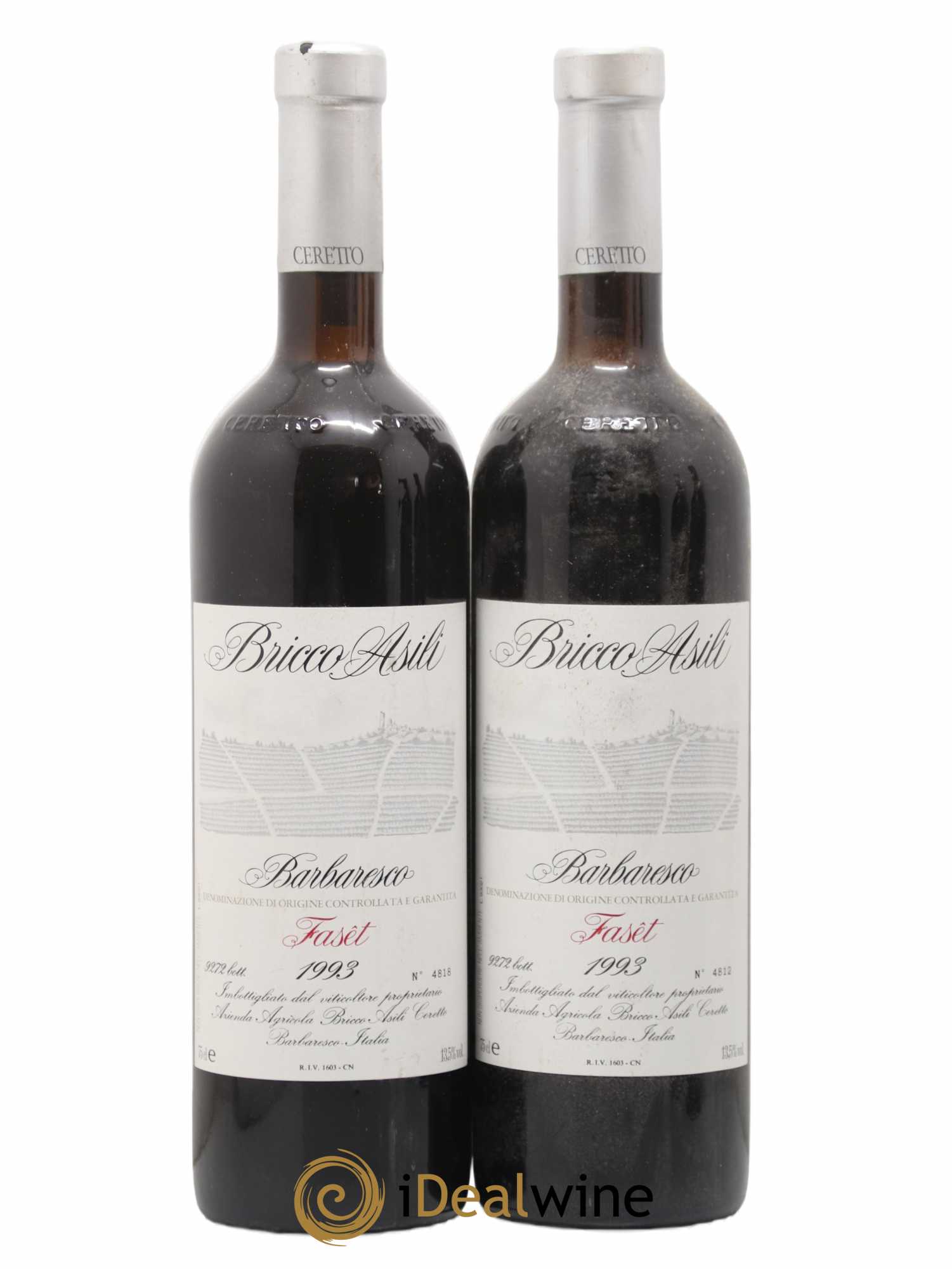 Barbaresco DOCG Faset Roagna 1993 - Lot de 2 bouteilles - 0