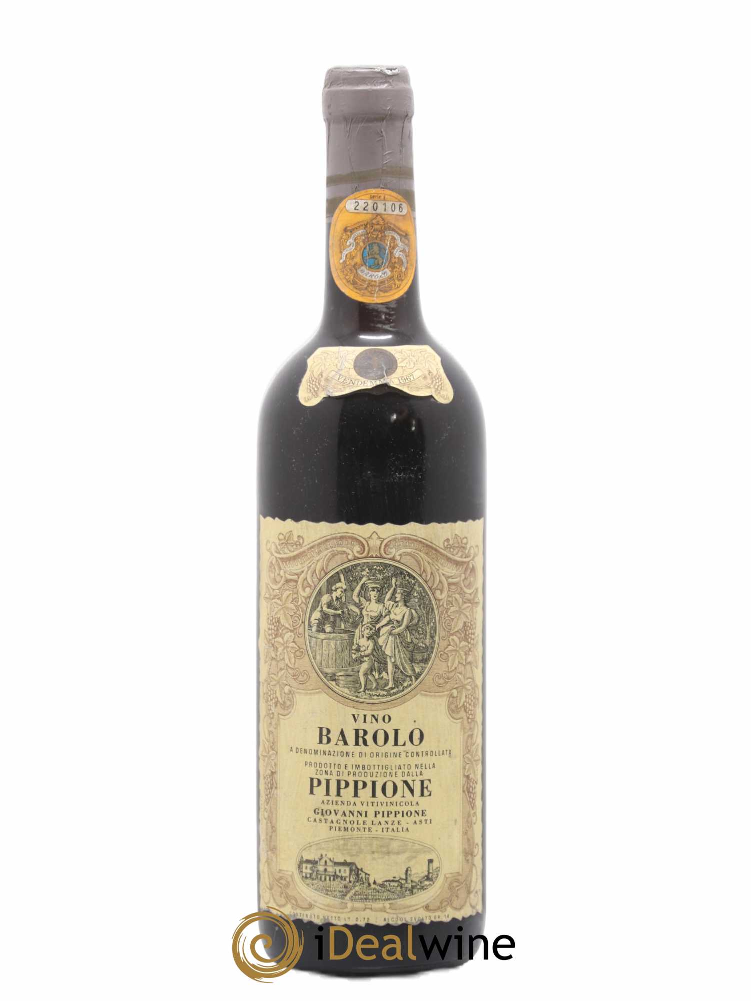 Barolo Pippione 1967 - Lot de 1 bouteille - 0