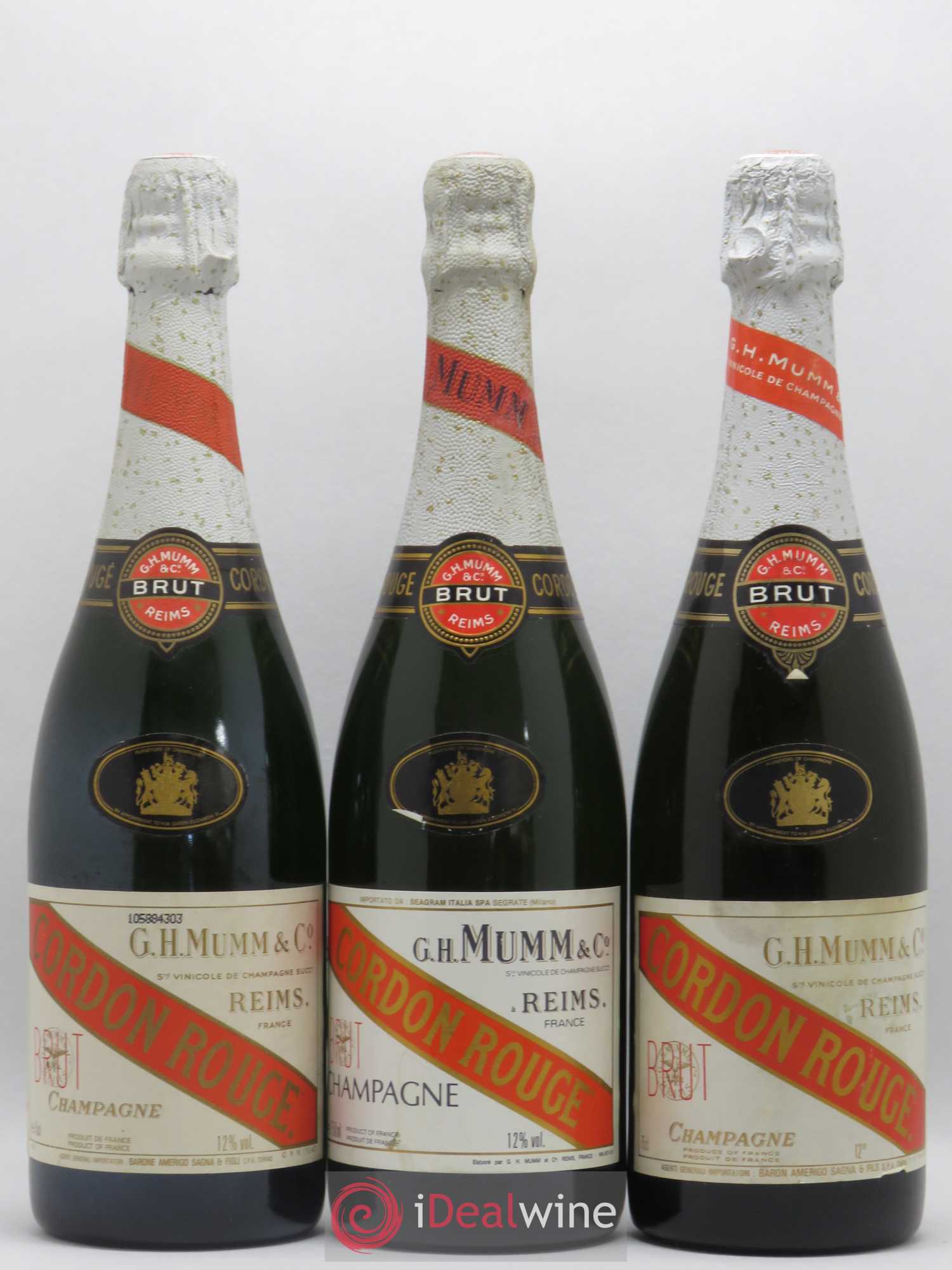 Cordon Rouge Mumm - Posten von 3 Flaschen - 0