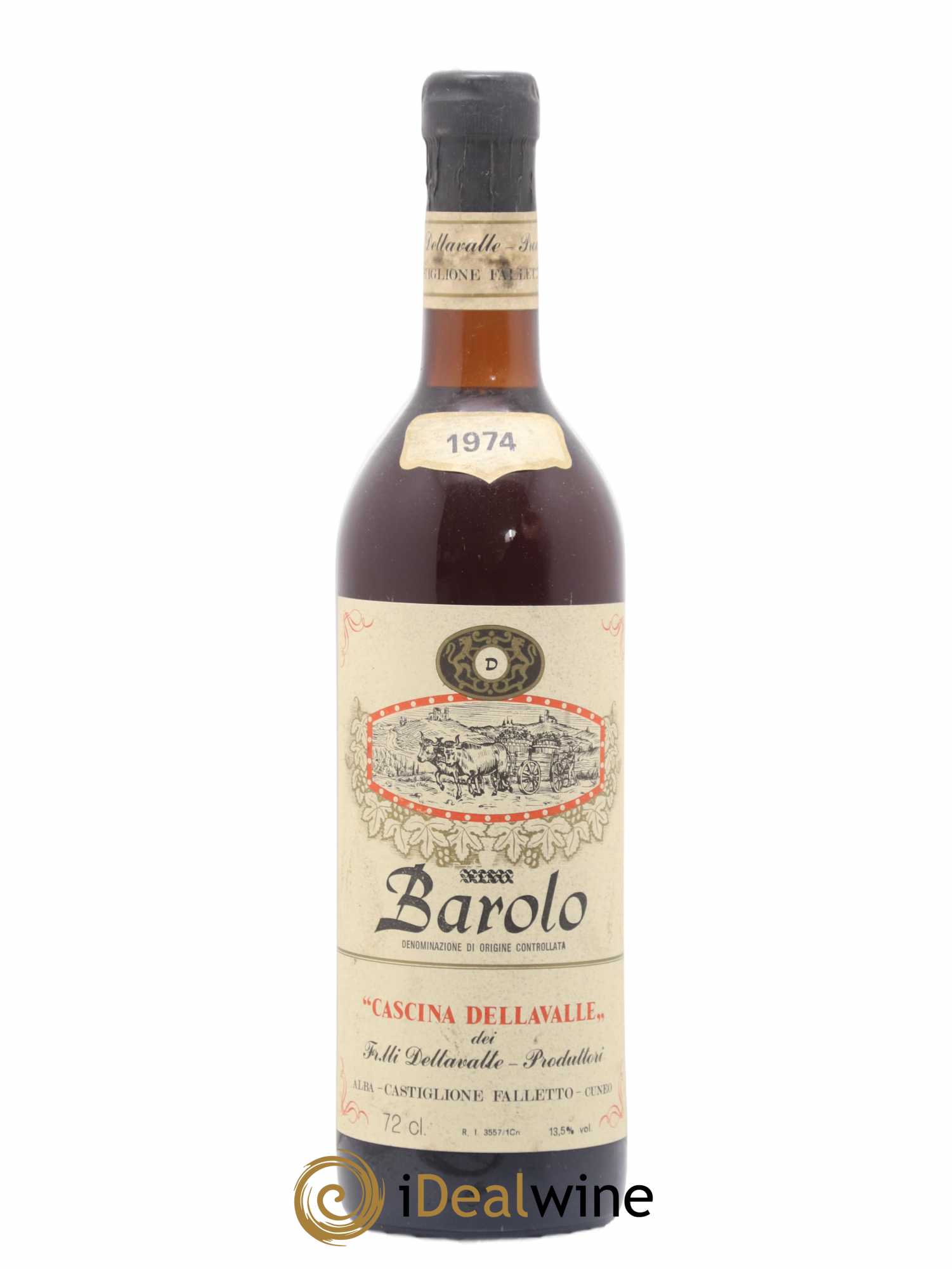 Barolo Cascina Dellavalle Fll.Dellavalle 1974 - Posten von 1 Flasche - 0