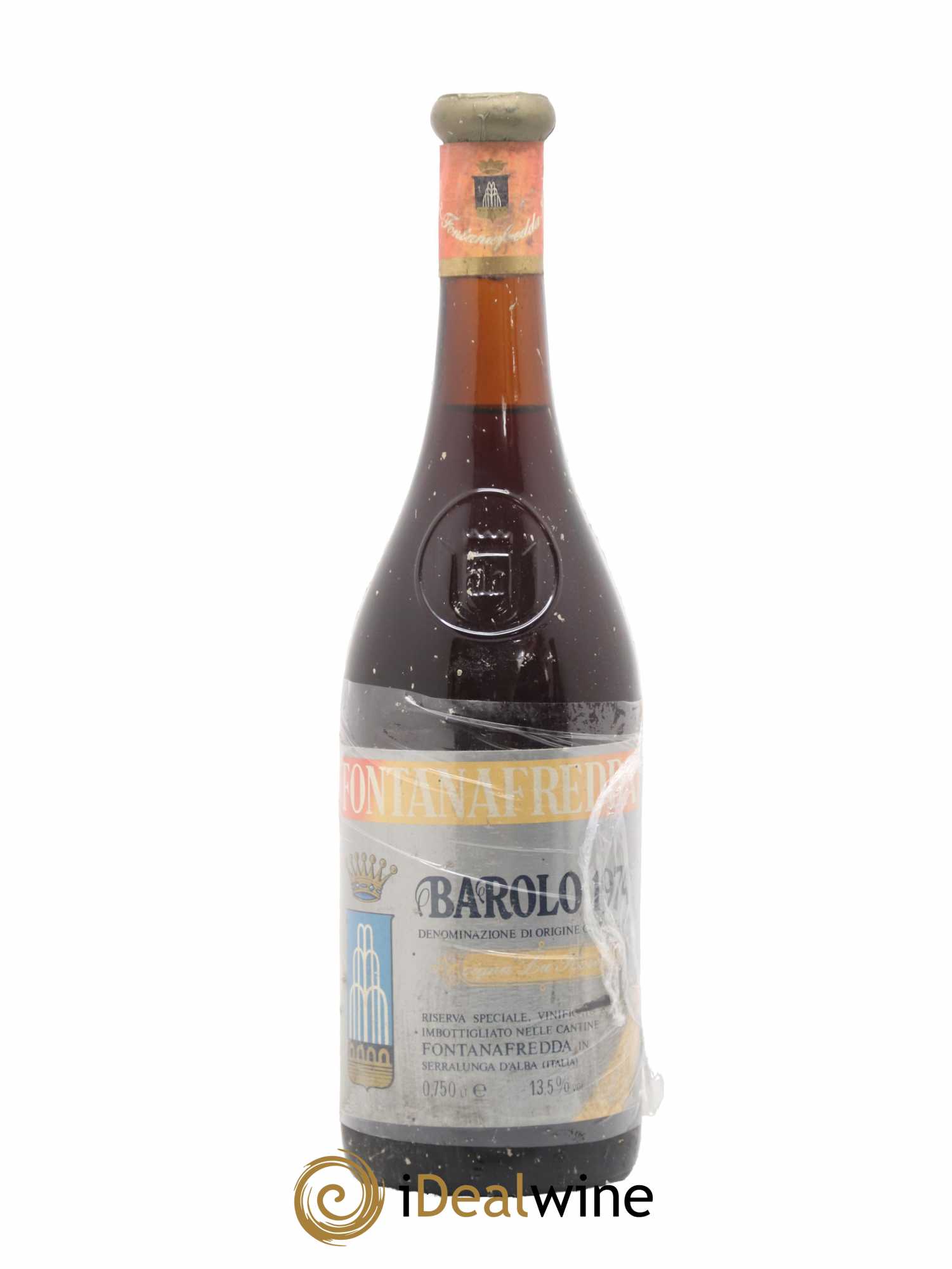 Barolo riserva speciale Vigna La Rosa Fontanafredda 1974 - Lot de 1 bouteille - 0