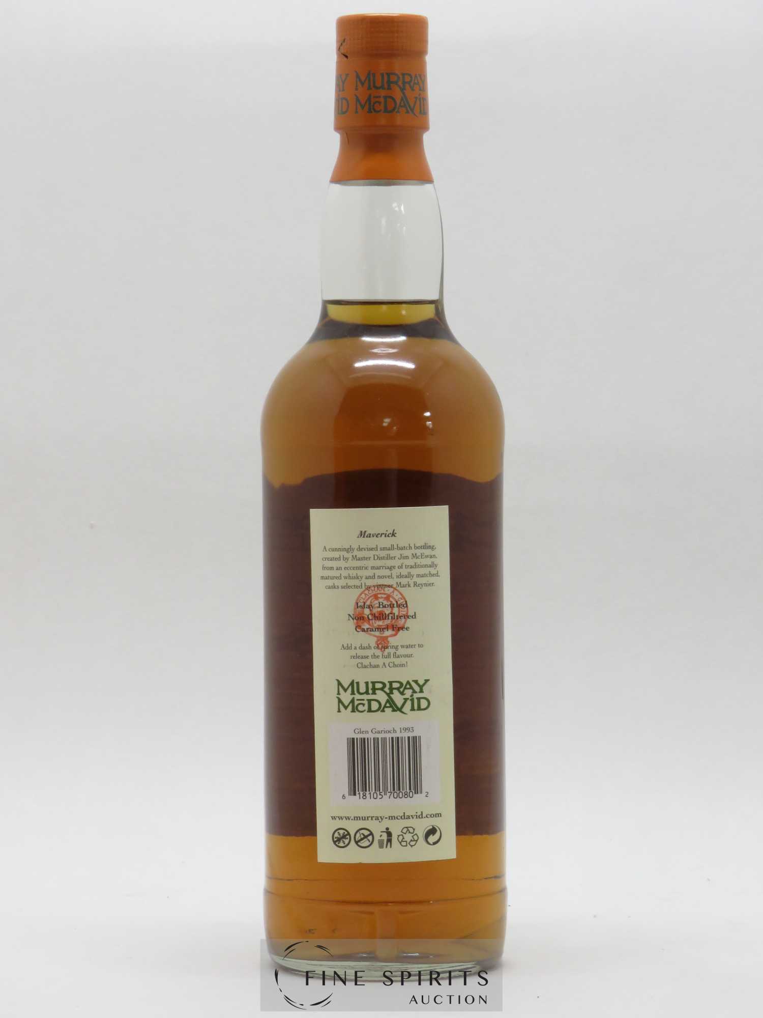 Glen Garioch 10 years 1993 Murray Mc David Maverick Cask n°W0407 bottled 2004 - Lot de 1 bouteille - 2