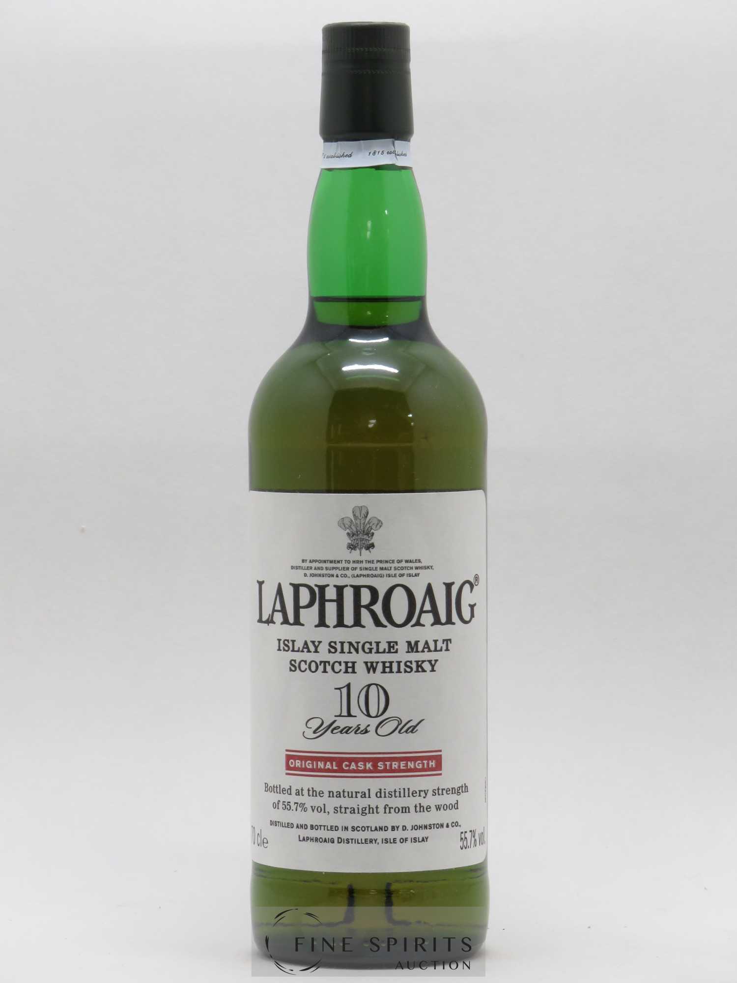 Laphroaig 10 years Of. Original Cask Strength (55,7°) - Posten von 1 Flasche - 1