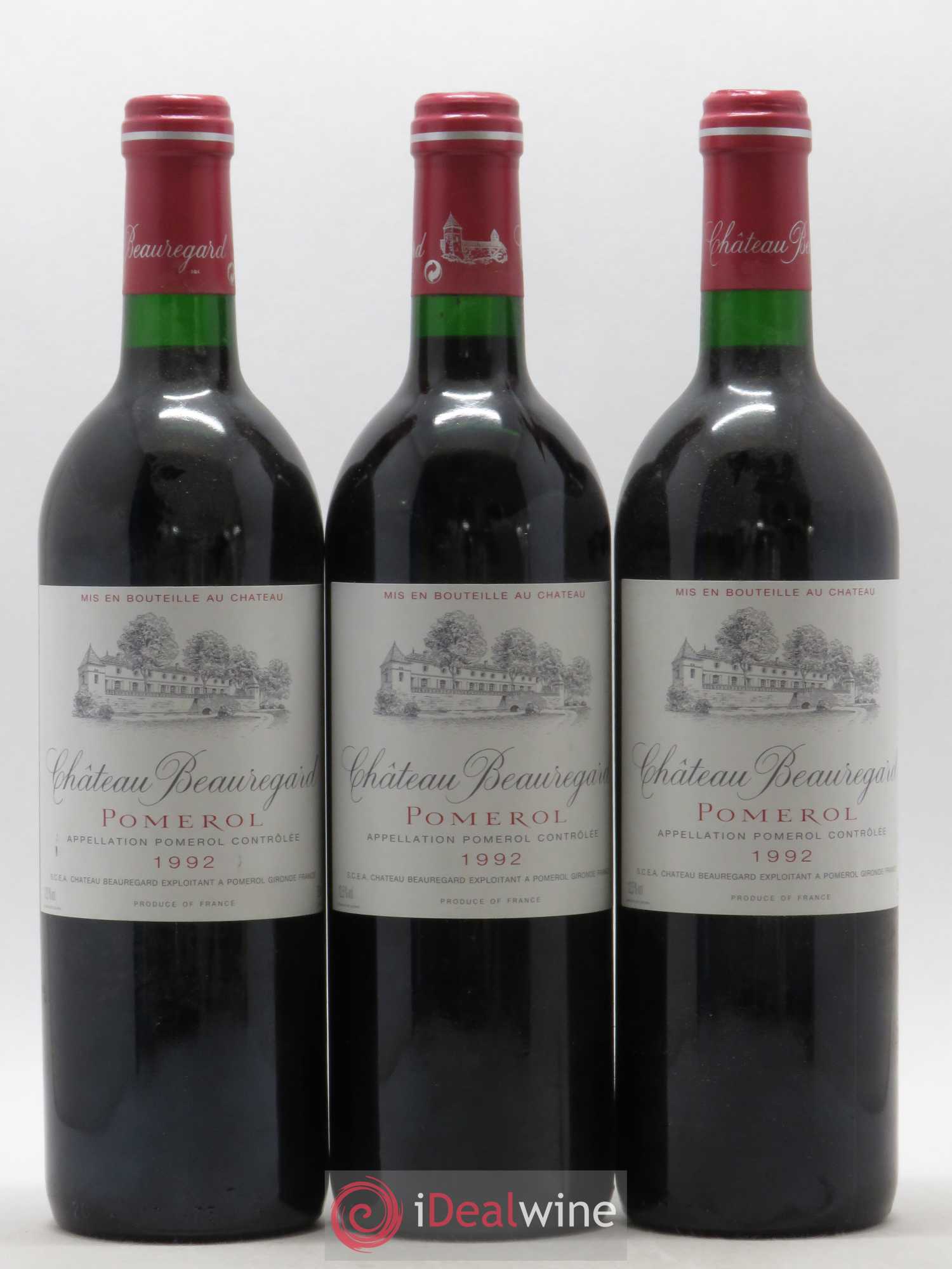 Château Beauregard 1992 - Lot de 3 bouteilles - 0