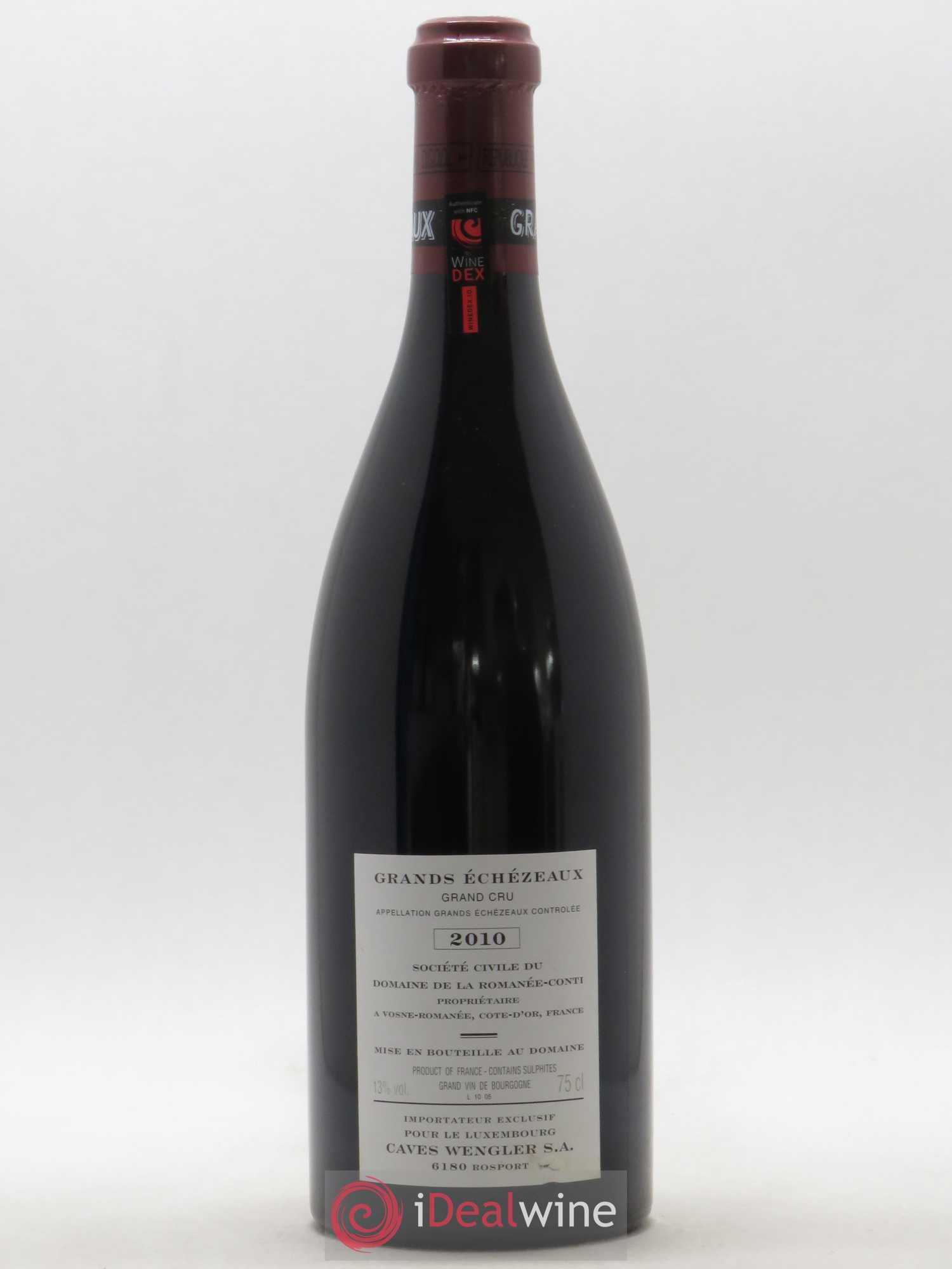 Grands-Echezeaux Grand Cru Domaine de la Romanée-Conti 2010 - Lot de 1 bouteille - 1