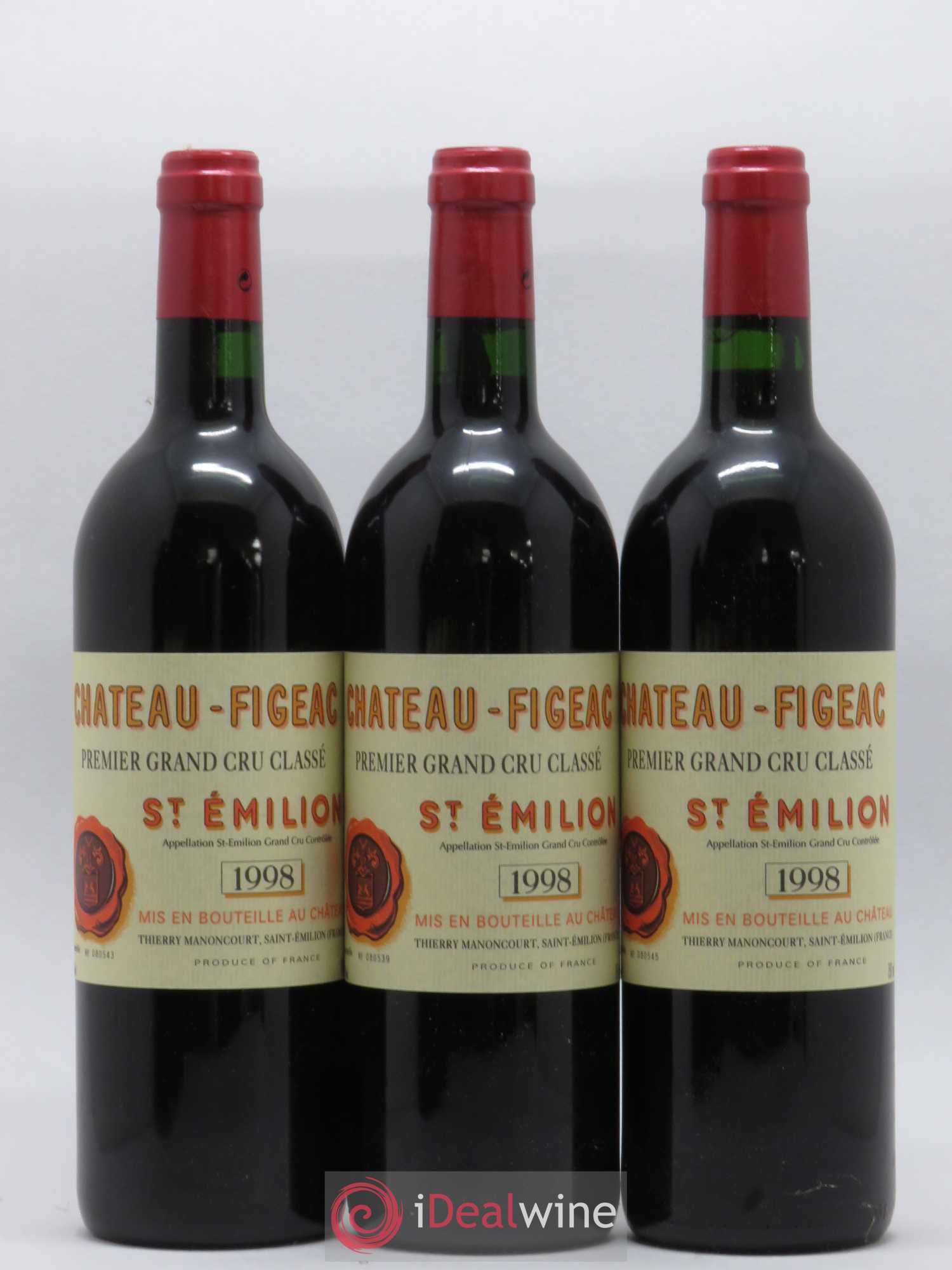 Château Figeac 1er Grand Cru Classé A 1998 - Lot de 6 bouteilles - 2