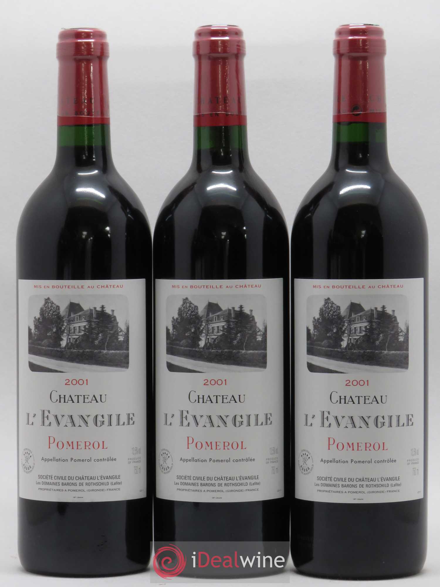 Château l' Évangile 2001 - Lot de 6 bouteilles - 2