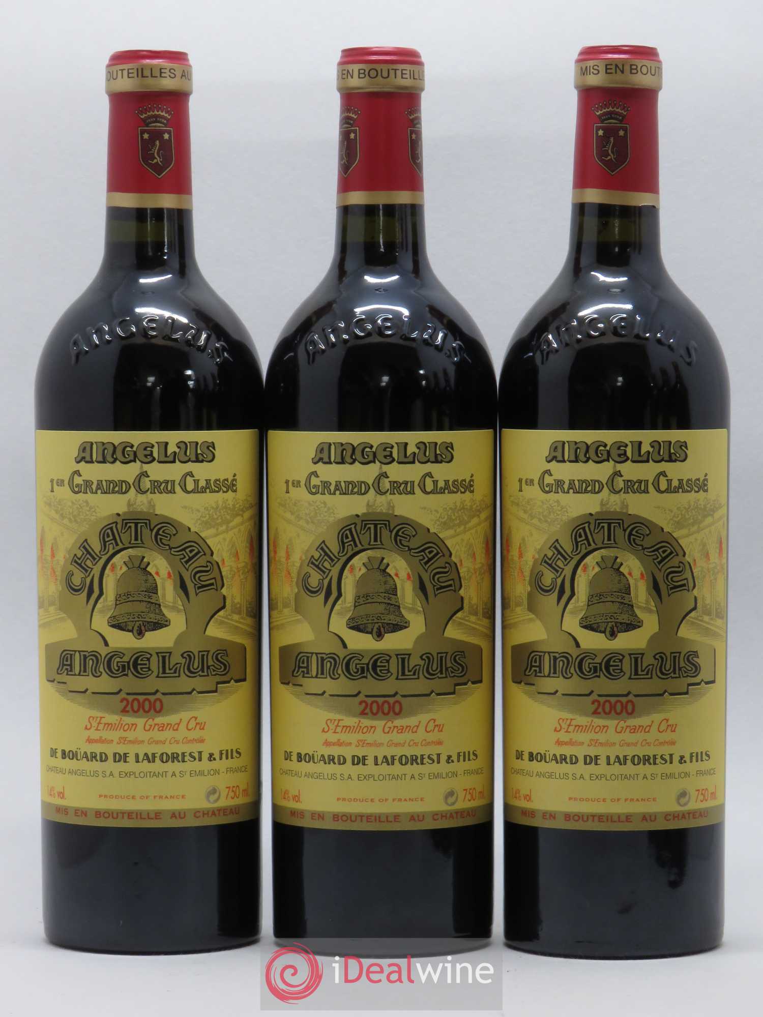 Château Angélus 1er Grand Cru Classé A 2000 - Lot de 6 bouteilles - 1