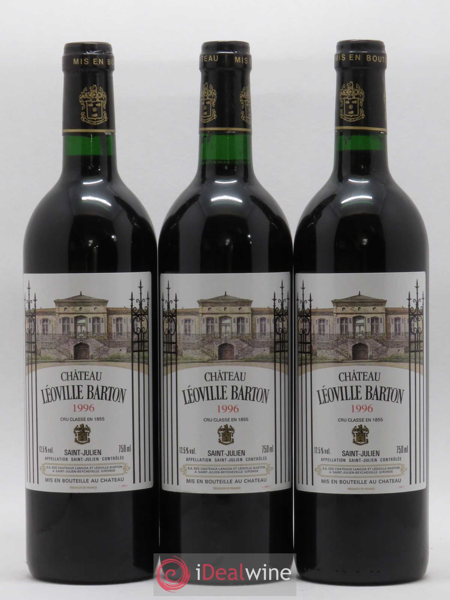 Château Léoville Barton 2ème Grand Cru Classé 1996 - Lotto di 12 bottiglie - 1