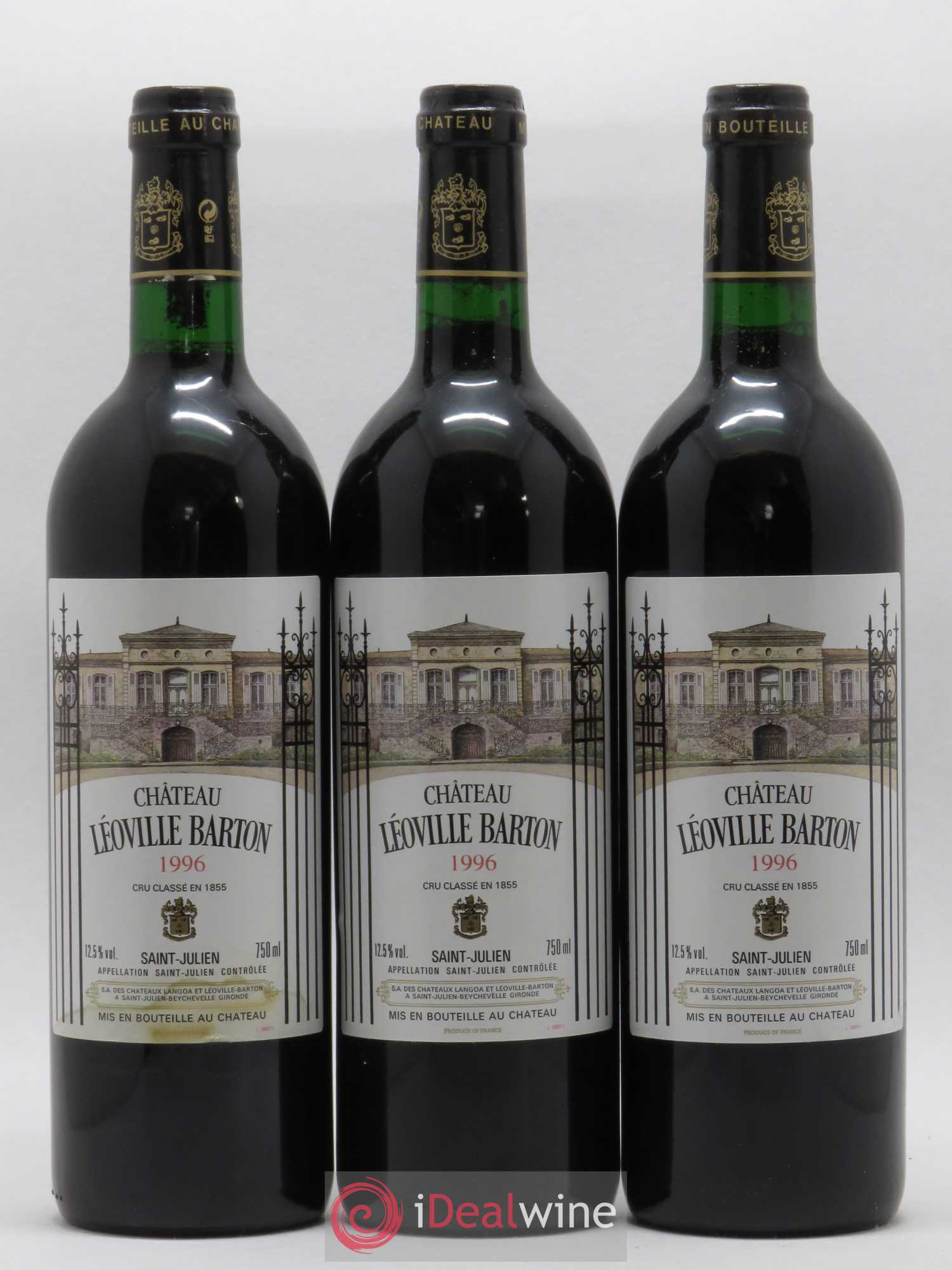 Château Léoville Barton 2ème Grand Cru Classé 1996 - Lotto di 12 bottiglie - 3