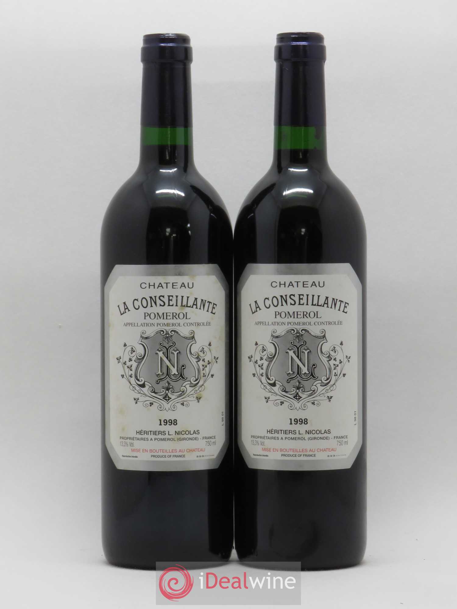 Château la Conseillante 1998 - Lot de 2 bouteilles - 0