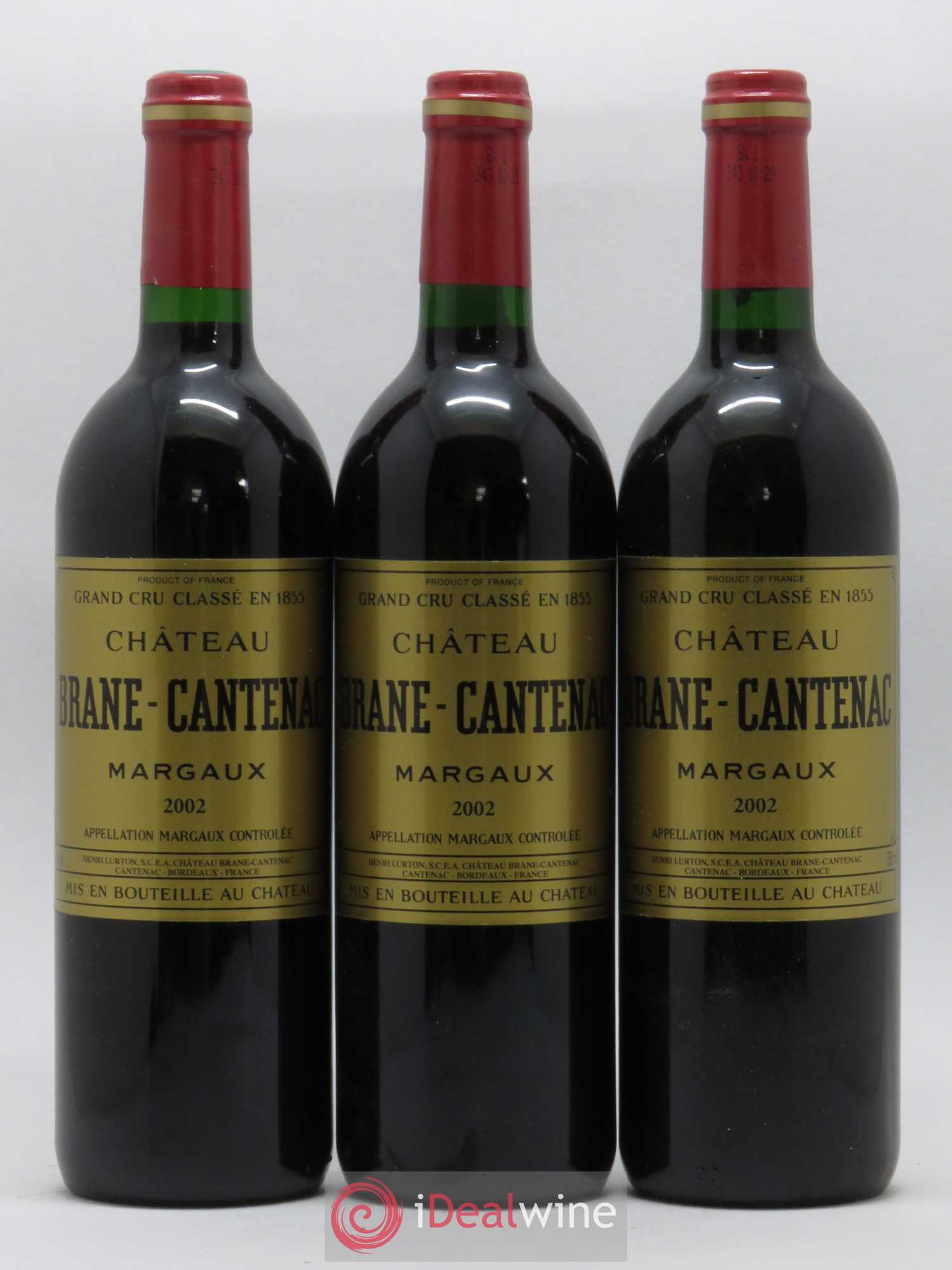 Château Brane Cantenac 2ème Grand Cru Classé 2002 - Lot de 12 bouteilles - 1