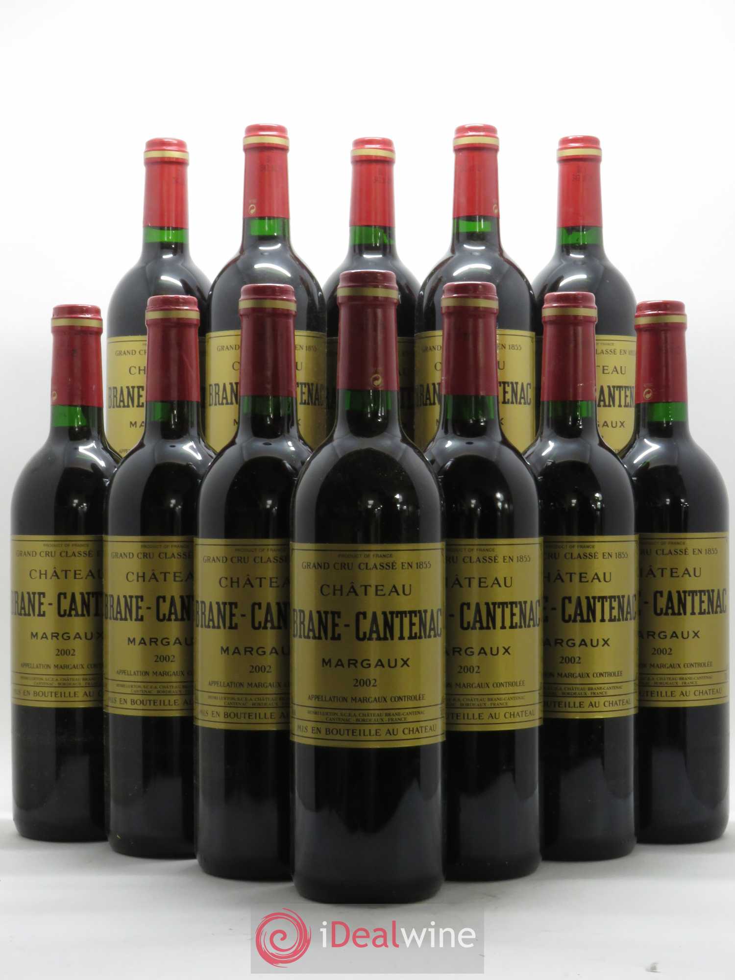 Château Brane Cantenac 2ème Grand Cru Classé 2002 - Lot de 12 bouteilles - 0