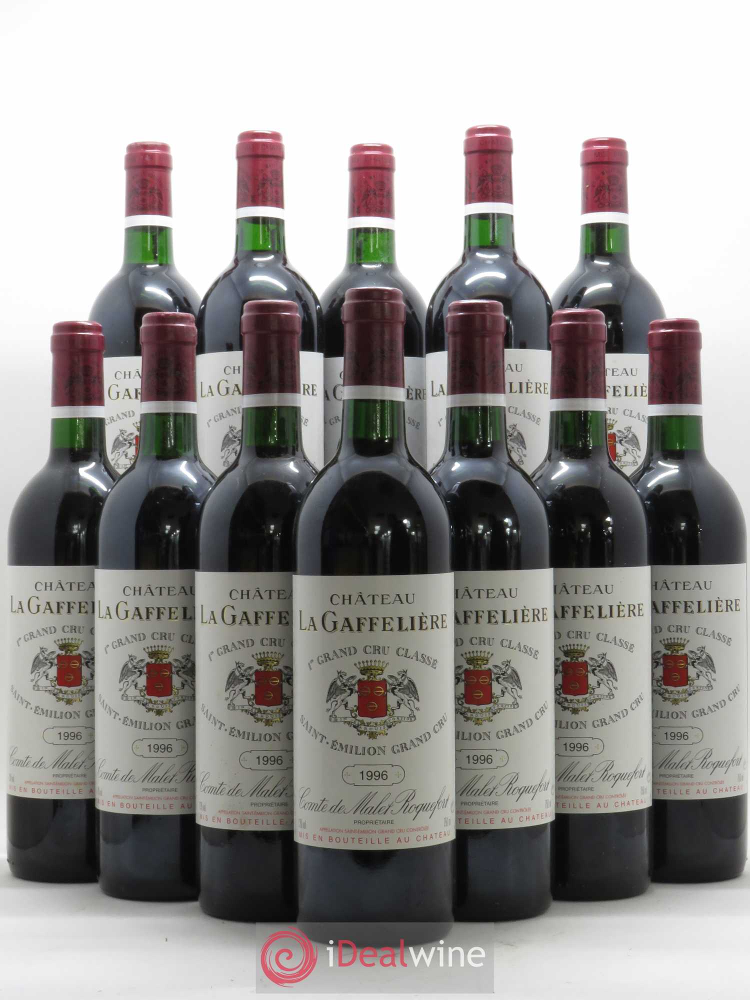 Château la Gaffelière 1er Grand Cru Classé B 1996 - Lot de 12 bouteilles - 0