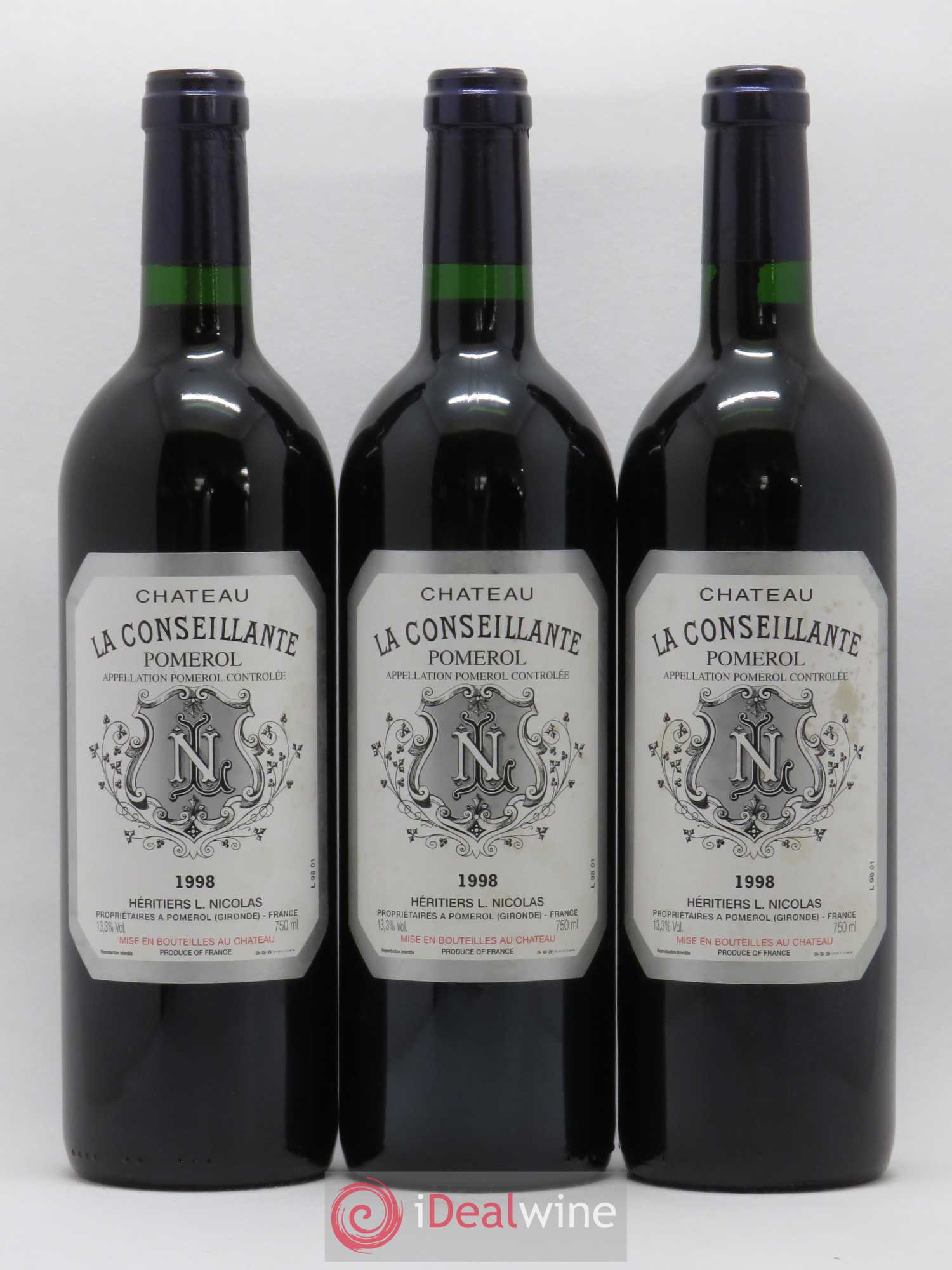 Château la Conseillante 1998 - Lot de 3 bouteilles - 0