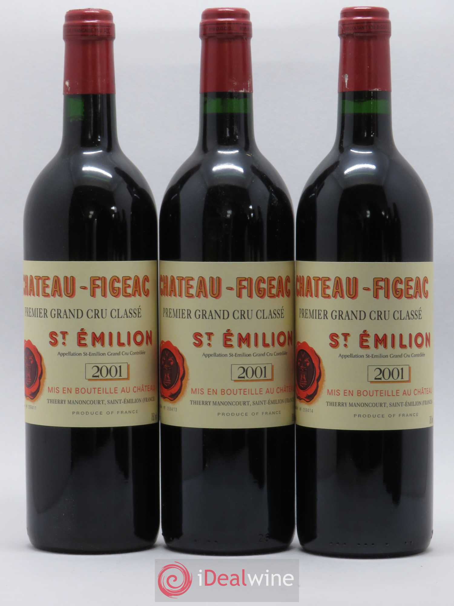 Château Figeac 1er Grand Cru Classé A 2001 - Lot de 6 bouteilles - 1