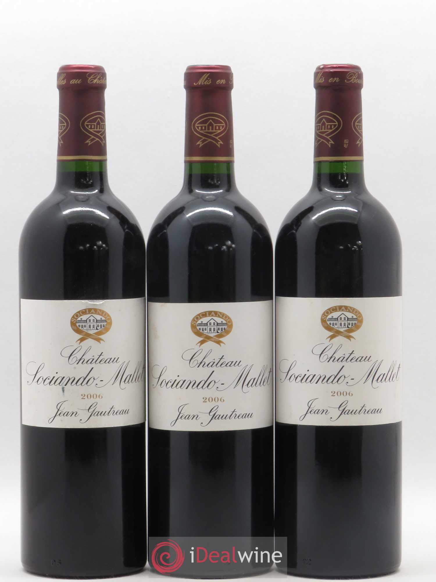 Château Sociando Mallet Cuvée Jean Gautreau 2006 - Lot of 6 bottles - 1