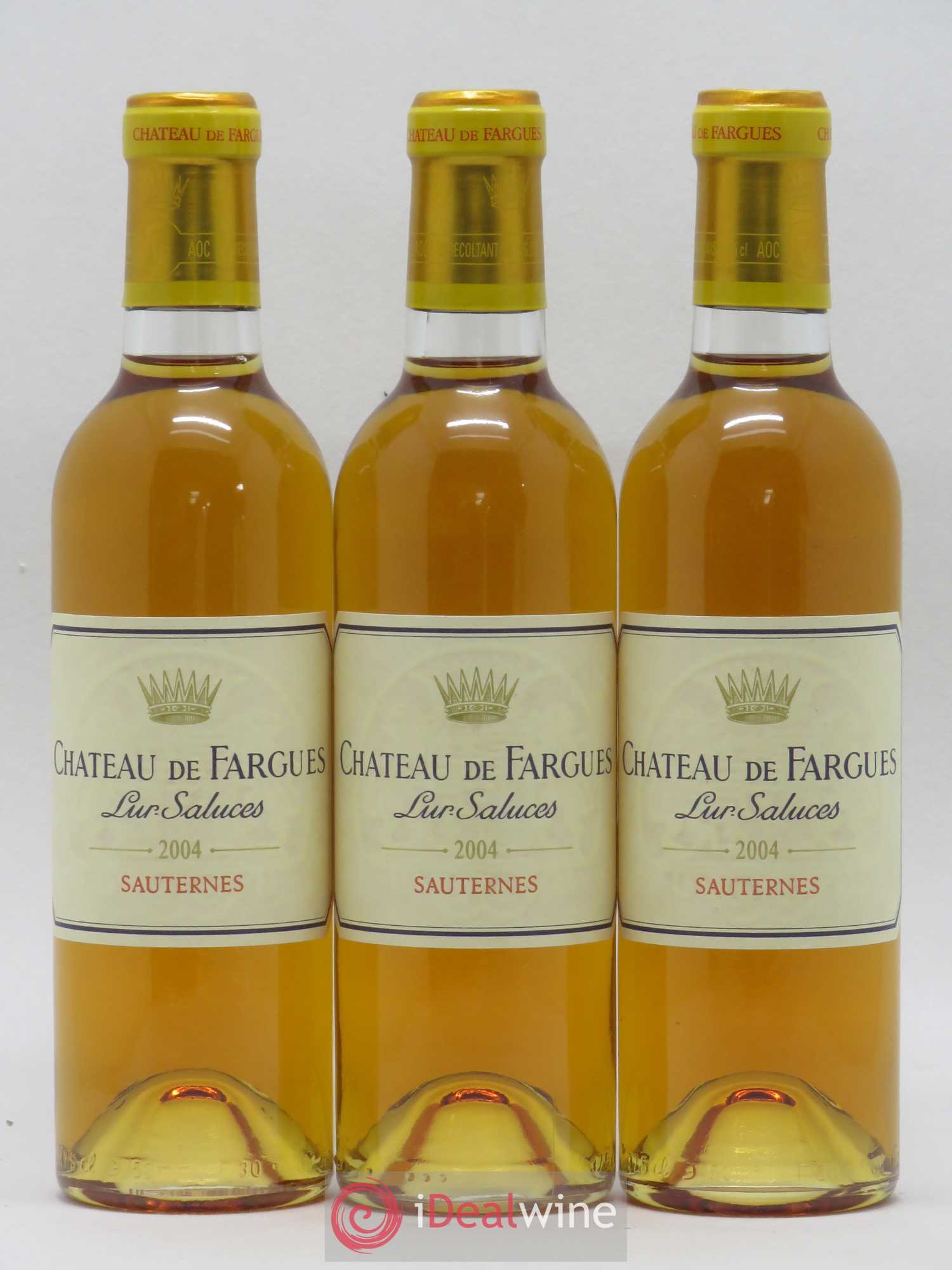 Château de Fargues 2004 - Posten von 3 Demi-Flaschen - 0