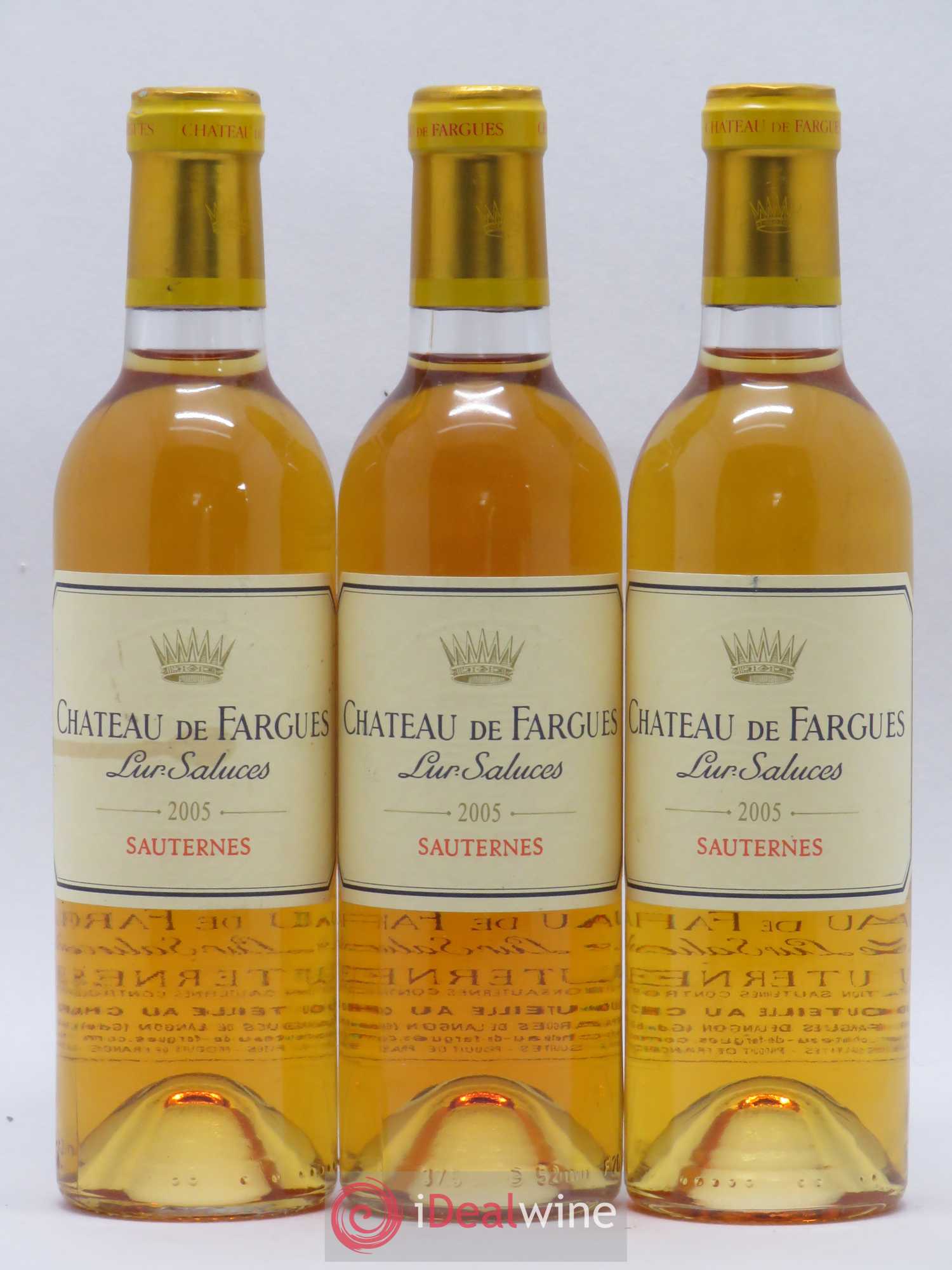 Château de Fargues 2005 - Posten von 3 Demi-Flaschen - 0