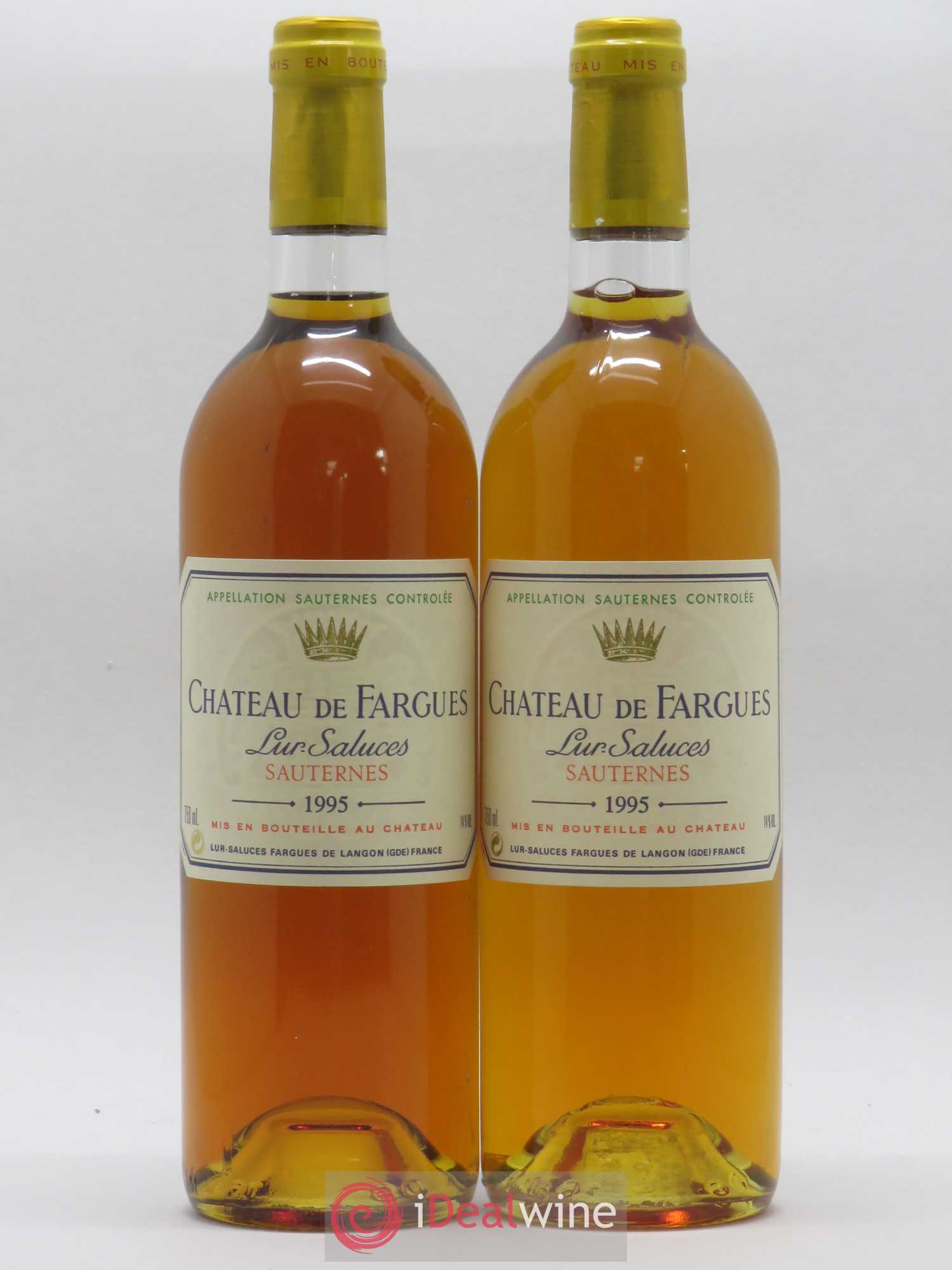 Château de Fargues 1995 - Lotto di 2 bottiglie - 0