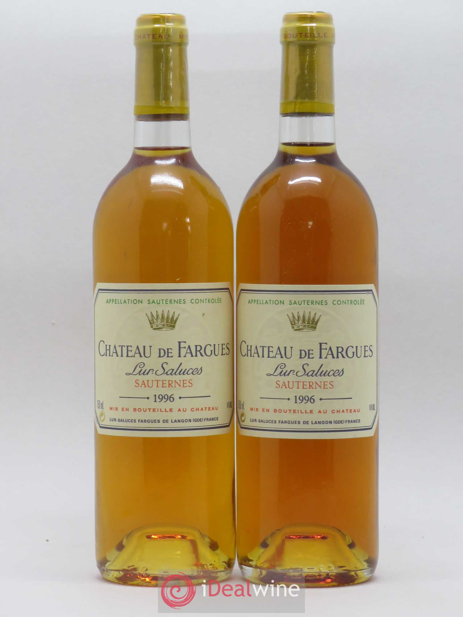 Château de Fargues 1996 - Lotto di 2 bottiglie - 0