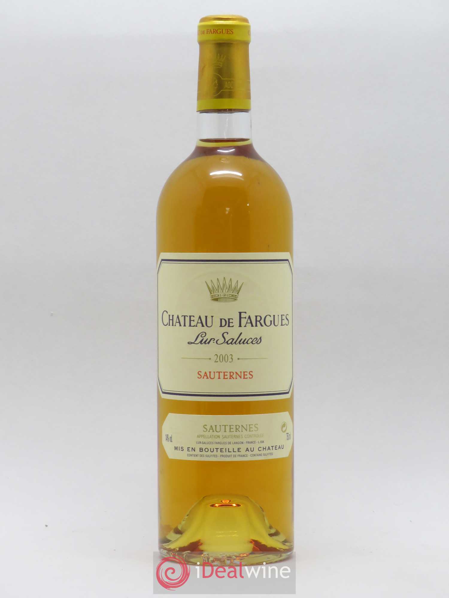 Château de Fargues 2003 - Posten von 1 Flasche - 0